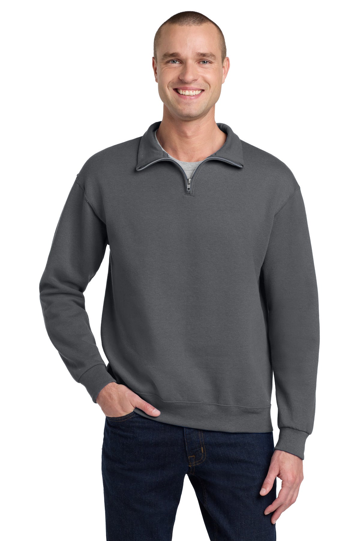 Jerzees?? - NuBlend?? 1/4-Zip Cadet Collar Sweatshirt. 995M