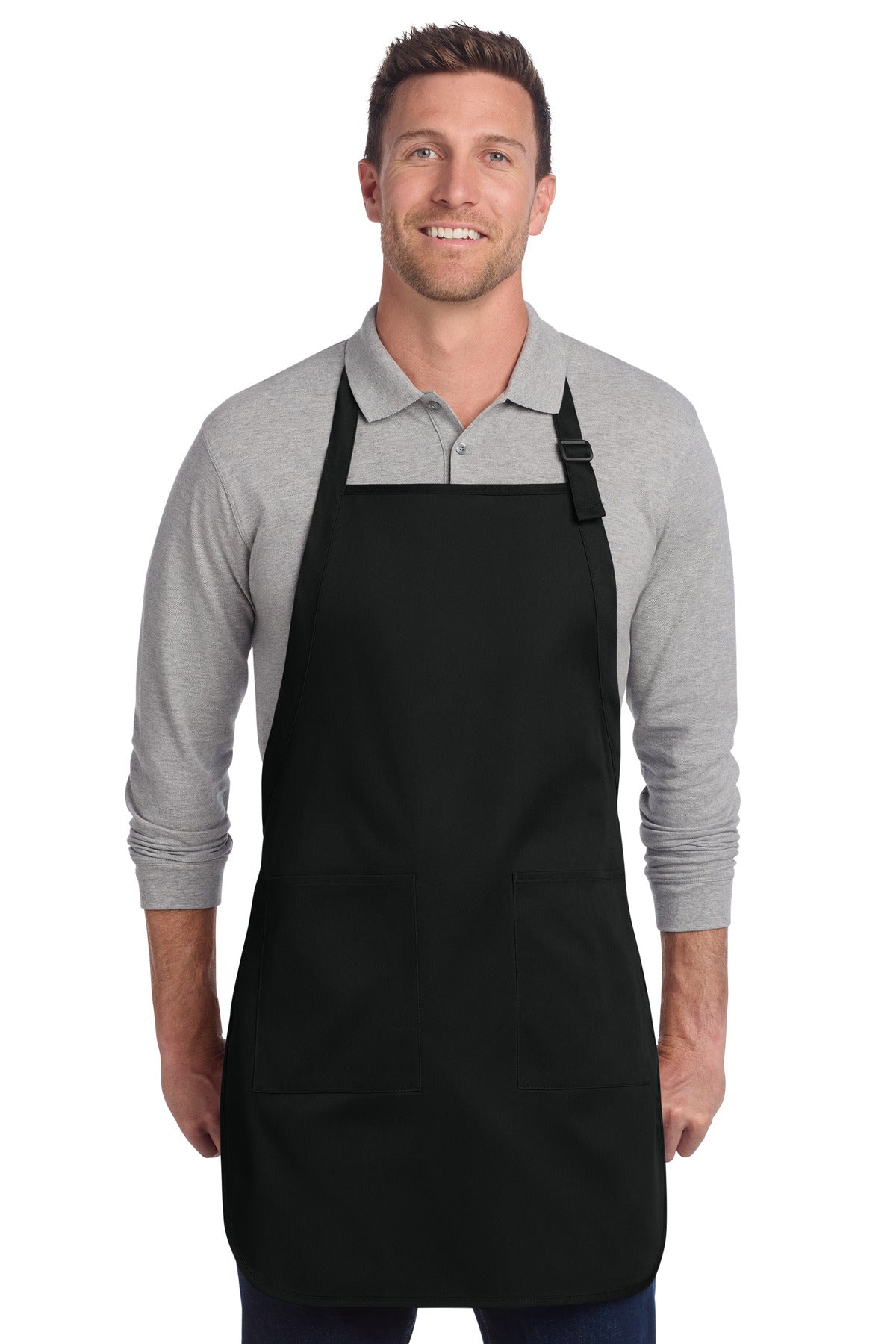 Port Authority ?? Full-Length Two-Pocket Bib Apron. A600
