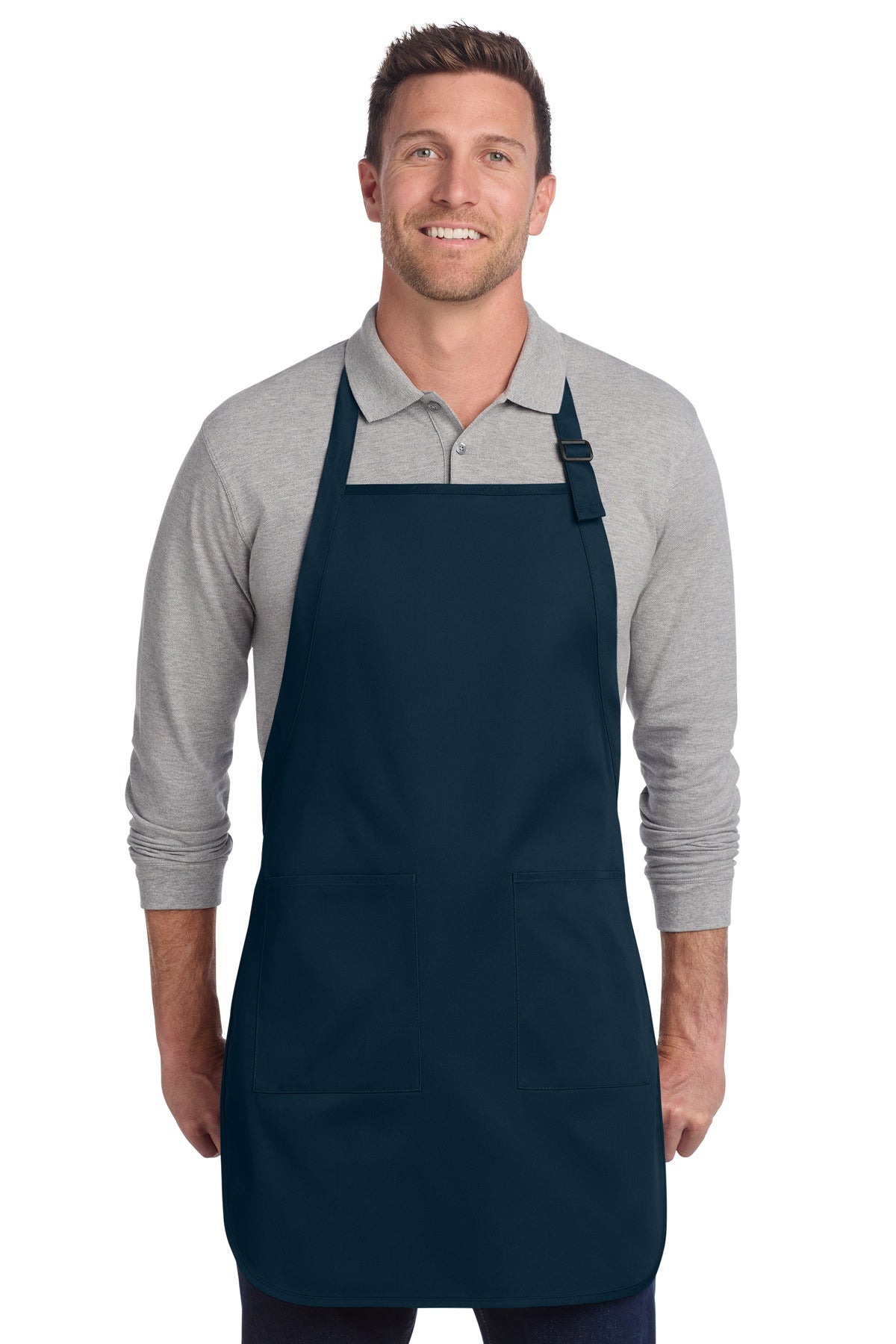 Port Authority ?? Full-Length Two-Pocket Bib Apron. A600