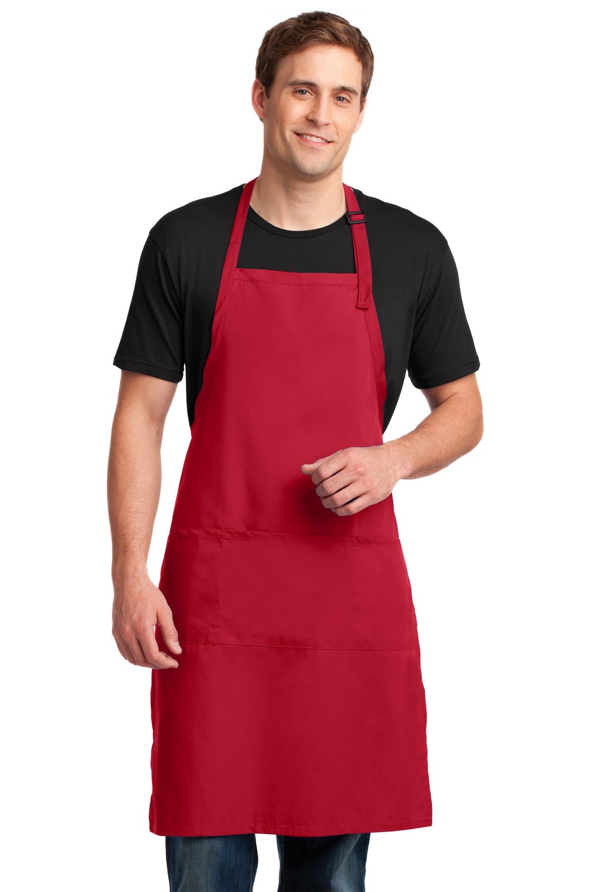 Port Authority?? Easy Care Extra Long Bib Apron with Stain Release. A700