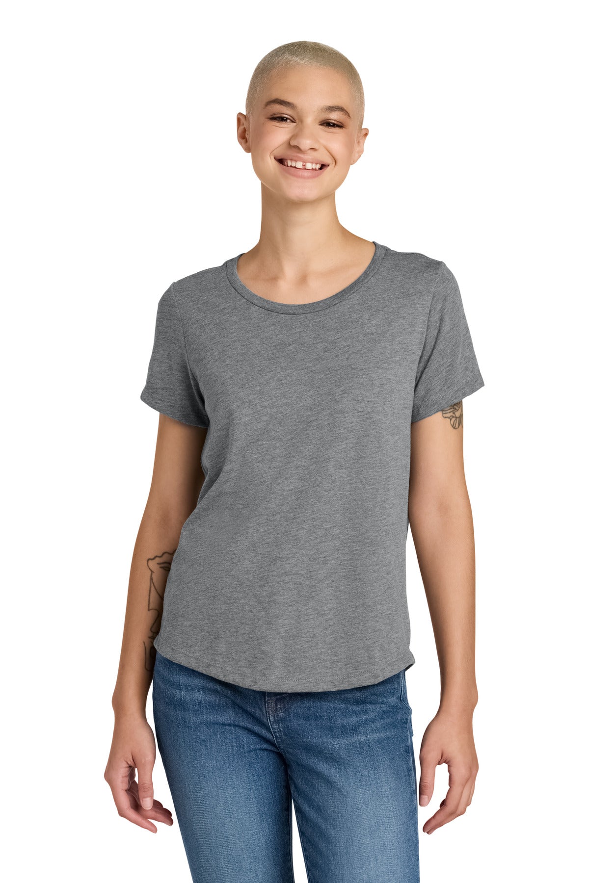 Allmade?? Women's Relaxed Tri-Blend Scoop Neck Tee AL2015