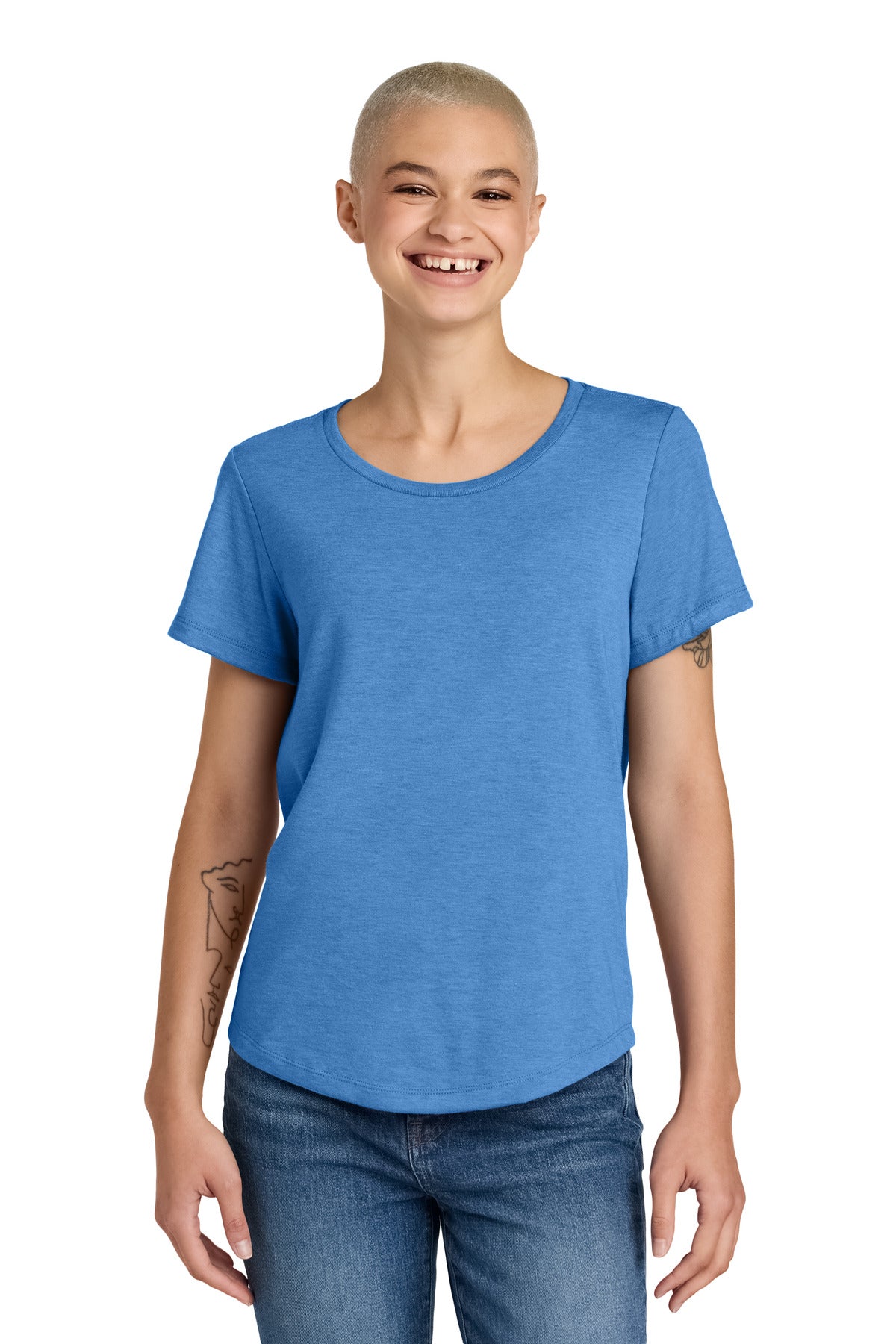 Allmade?? Women's Relaxed Tri-Blend Scoop Neck Tee AL2015