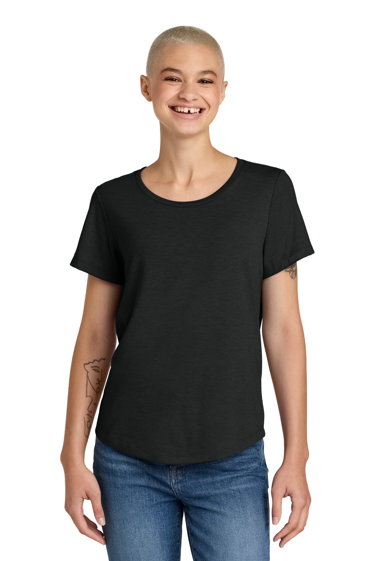 Allmade?? Women's Relaxed Tri-Blend Scoop Neck Tee AL2015