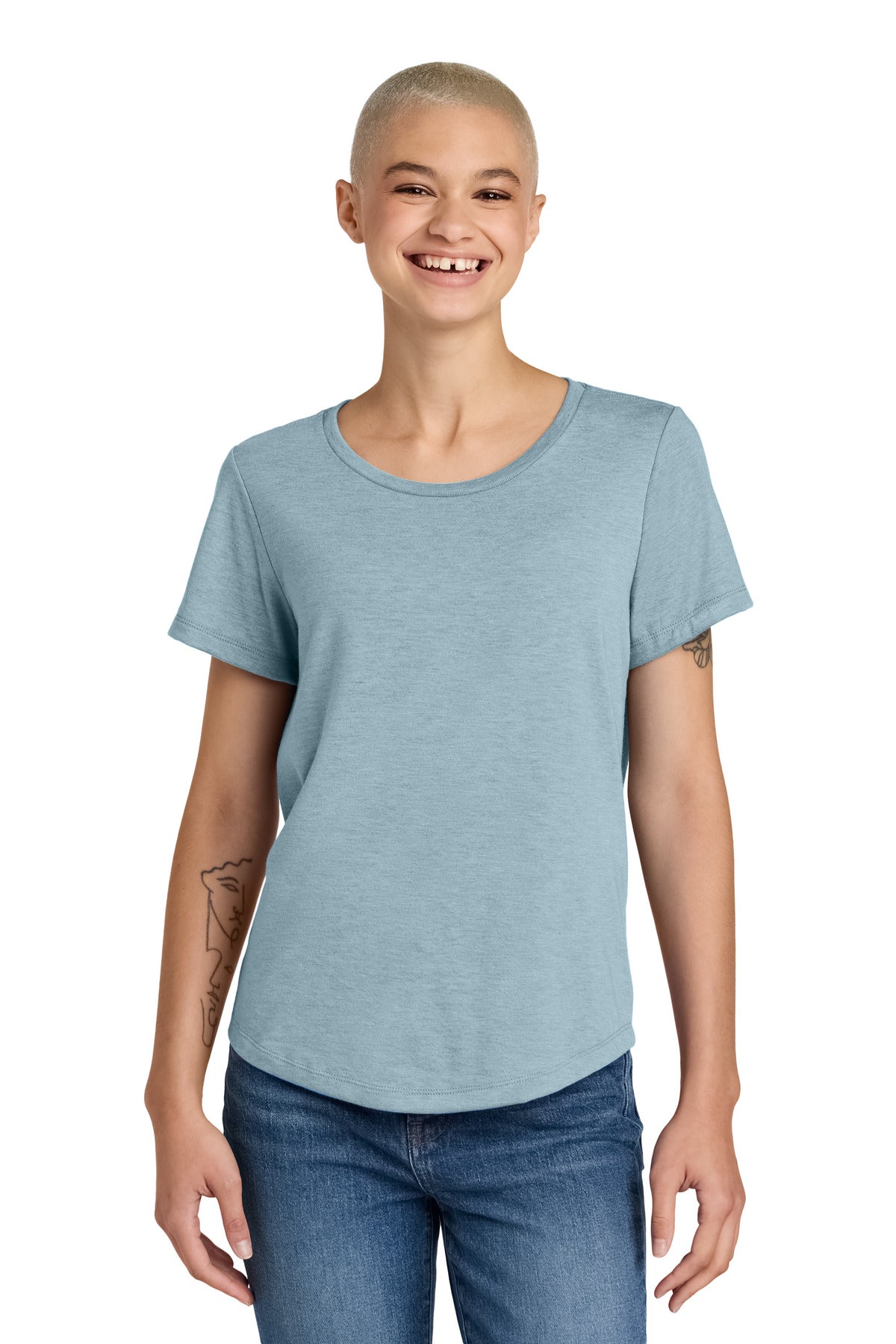 Allmade?? Women's Relaxed Tri-Blend Scoop Neck Tee AL2015