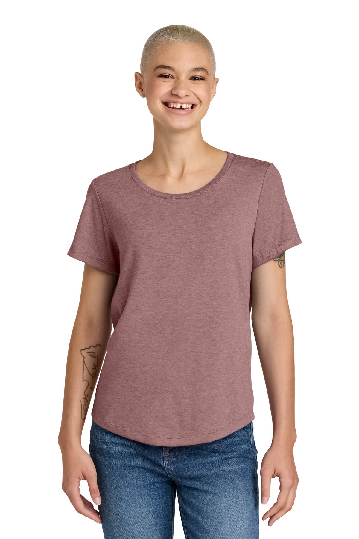Allmade?? Women's Relaxed Tri-Blend Scoop Neck Tee AL2015