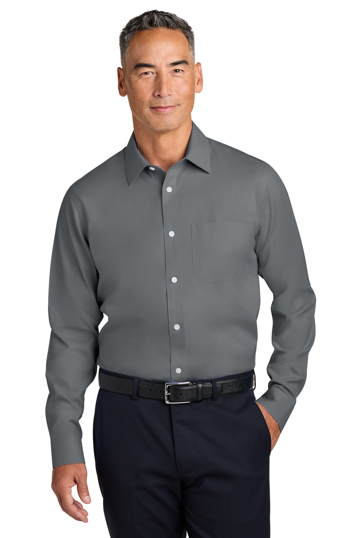 Brooks Brothers?? Wrinkle-Free Stretch Pinpoint Spread Collar Shirt BB18012