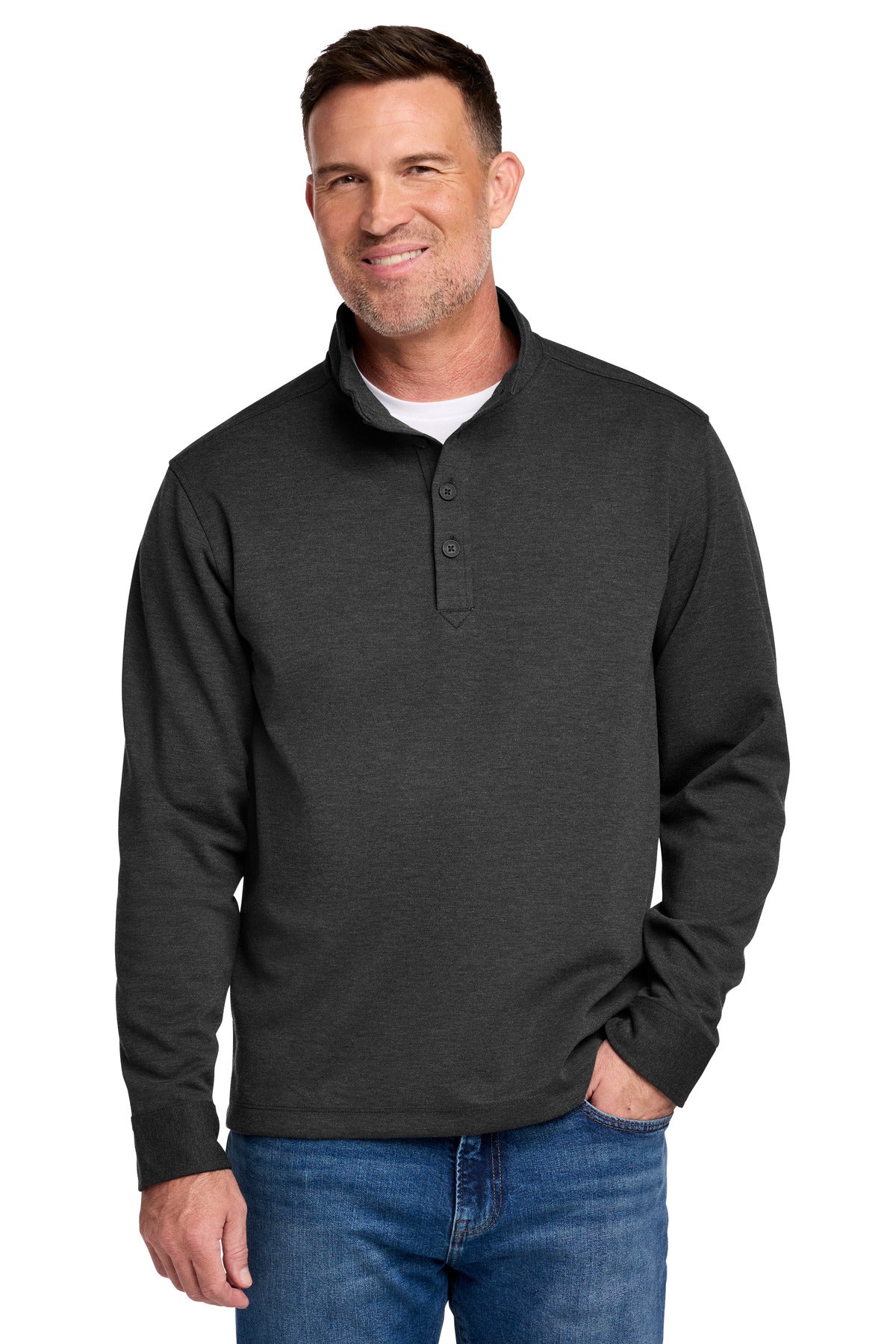 Brooks Brothers?? Mid-Layer Stretch 1/2-Button BB18202