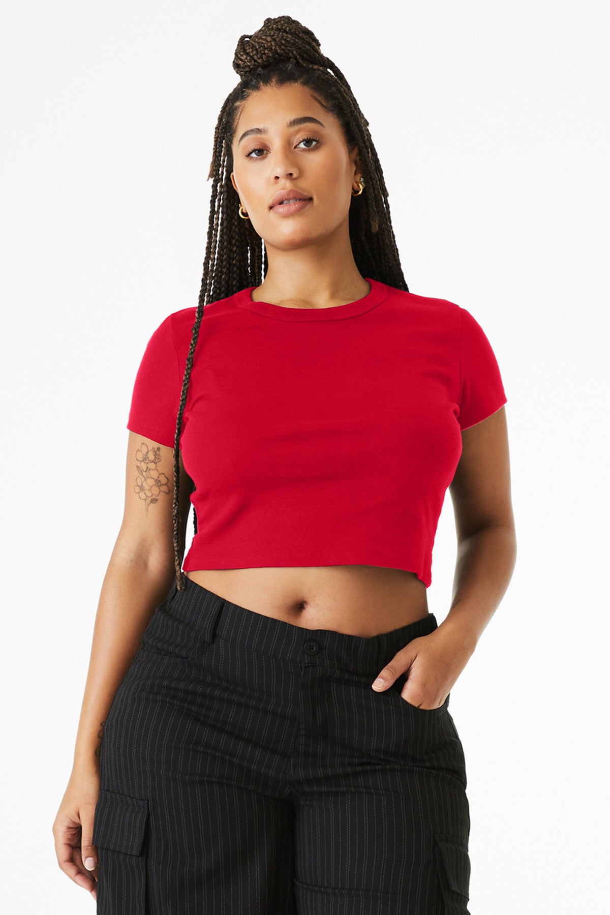 BELLA+CANVAS?? Women's Micro Rib Baby Tee BC1010