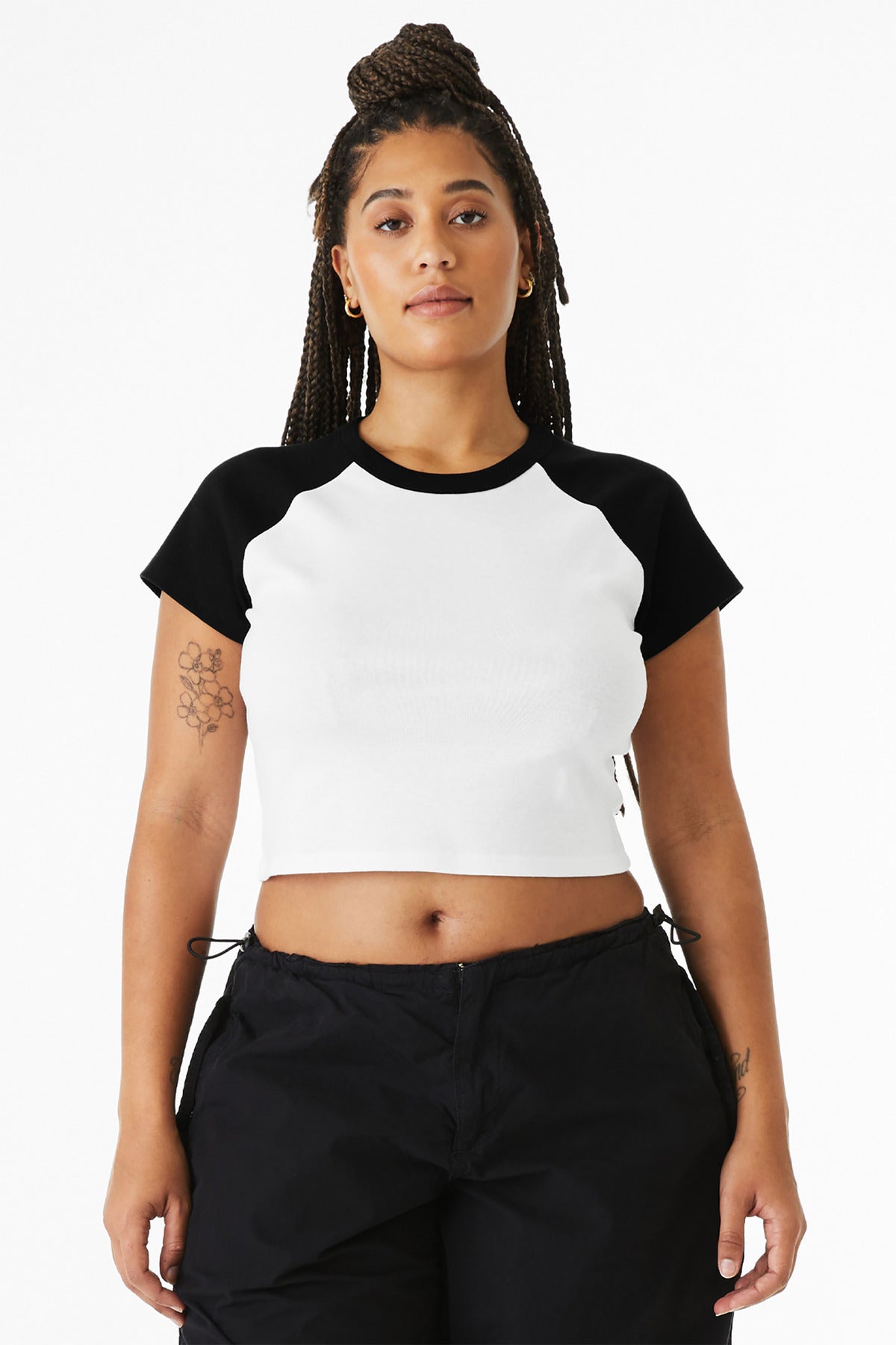 BELLA+CANVAS?? Women's Micro Rib Raglan Baby Tee BC1201