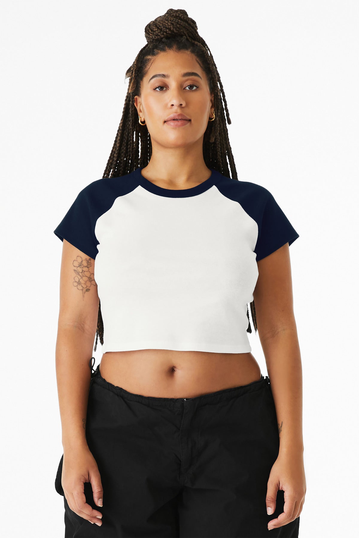 BELLA+CANVAS?? Women's Micro Rib Raglan Baby Tee BC1201