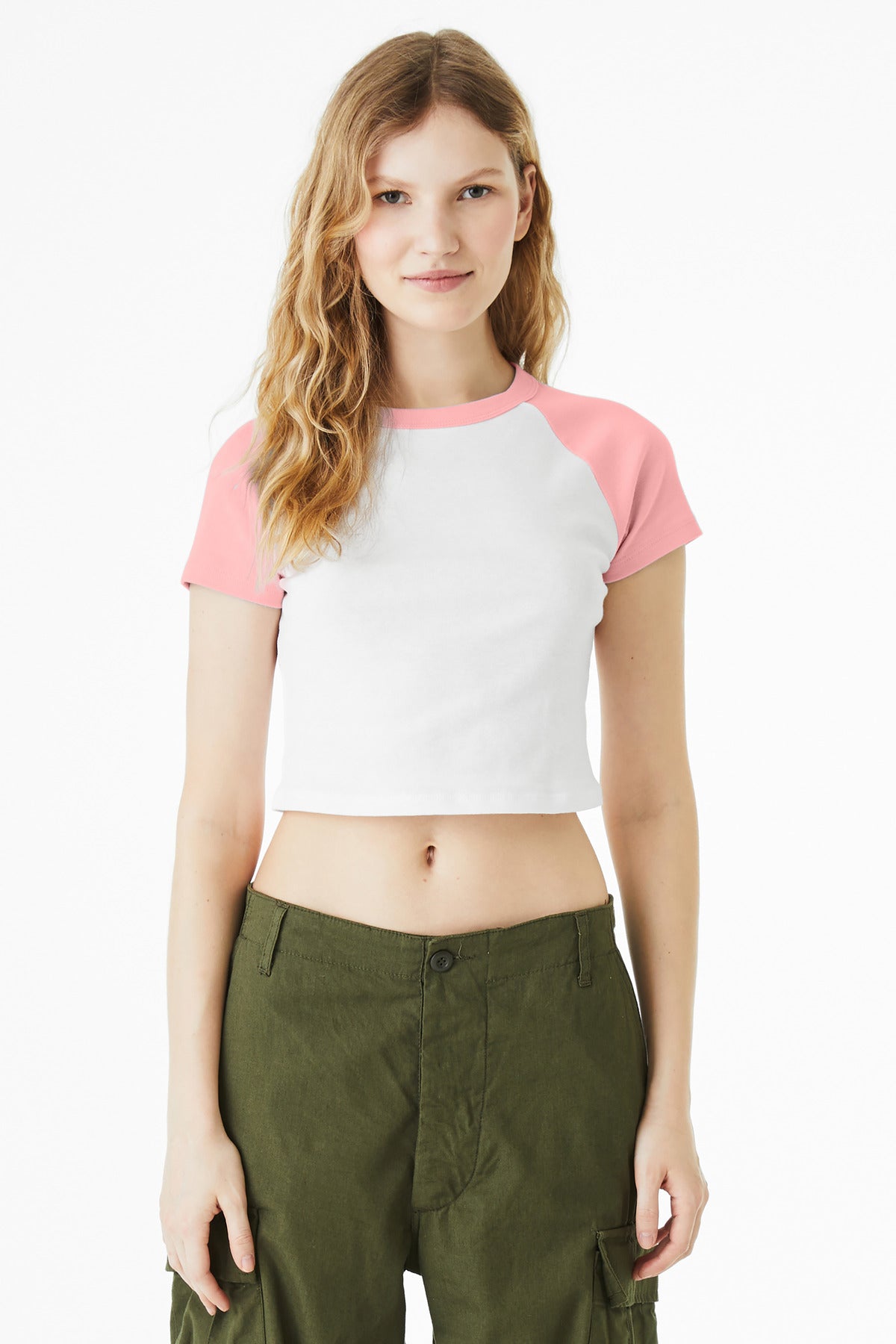 BELLA+CANVAS?? Women's Micro Rib Raglan Baby Tee BC1201