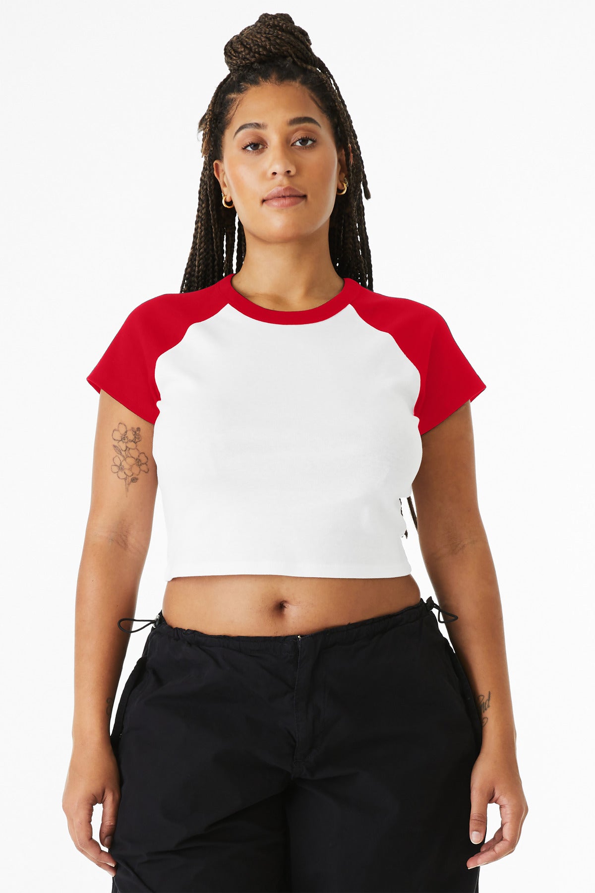 BELLA+CANVAS?? Women's Micro Rib Raglan Baby Tee BC1201