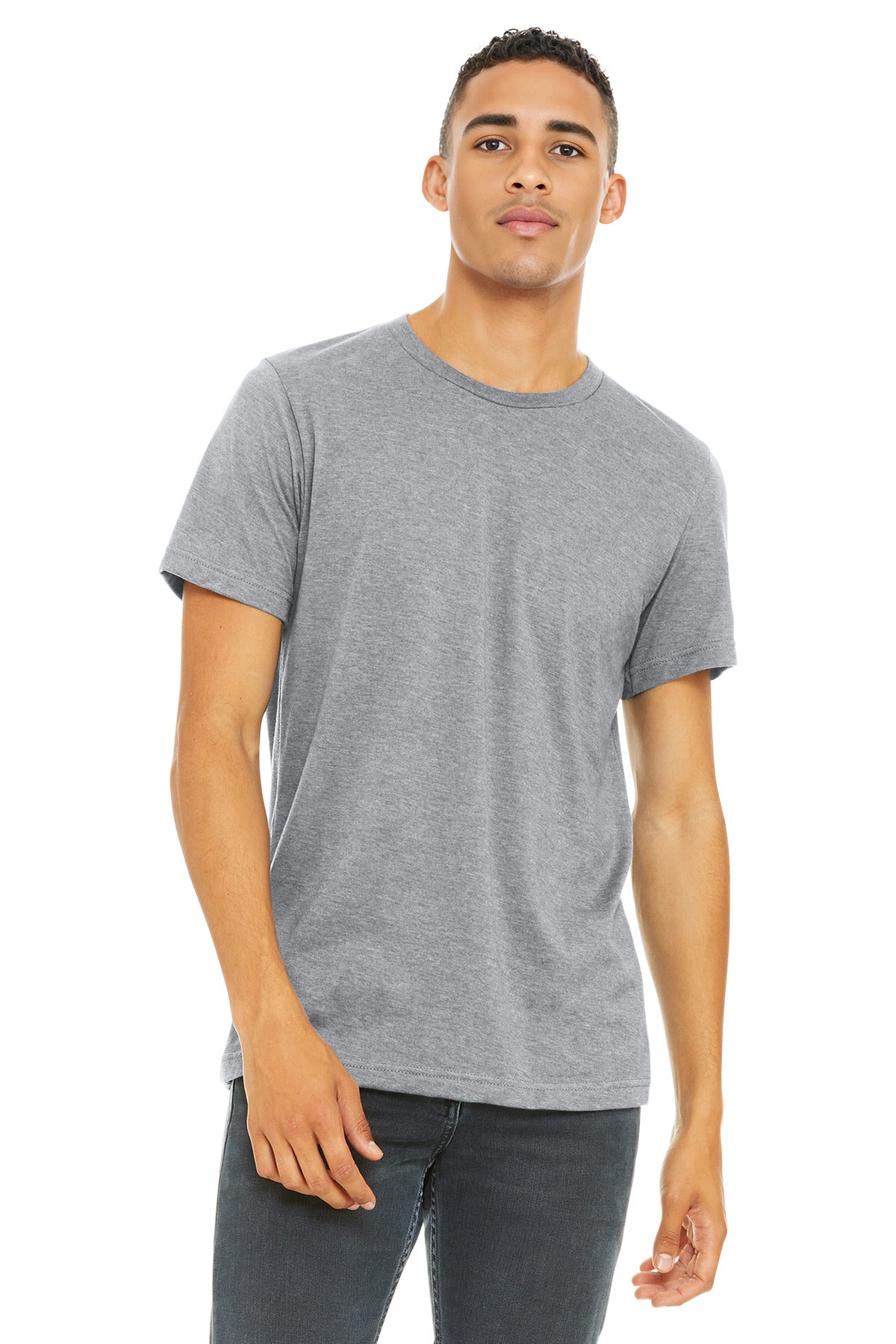 BELLA+CANVAS ?? Unisex Heather CVC Short Sleeve Tee. BC3001CVC