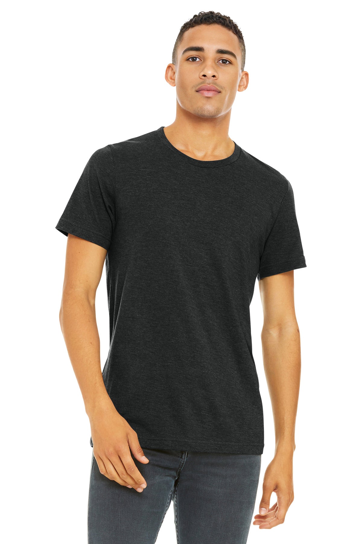 BELLA+CANVAS ?? Unisex Heather CVC Short Sleeve Tee. BC3001CVC