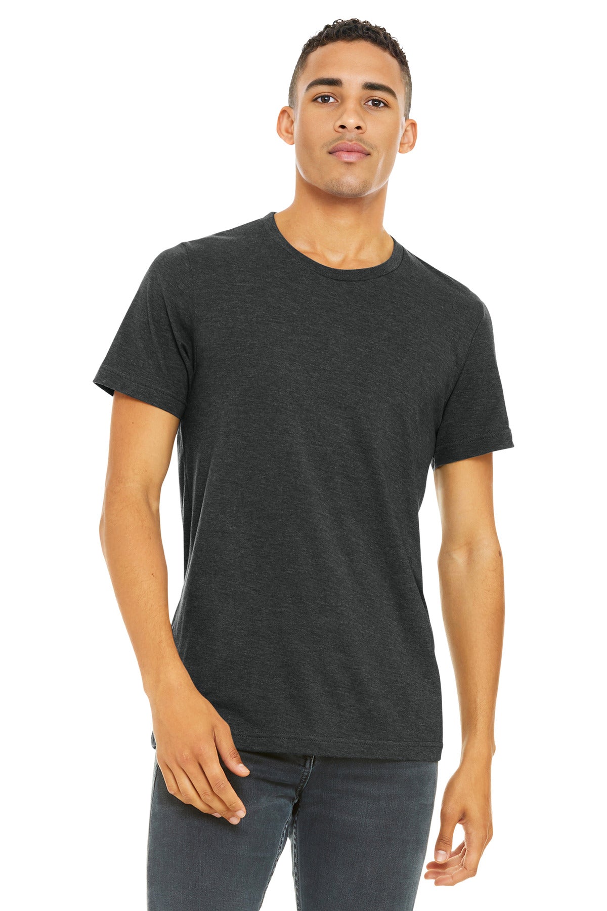 BELLA+CANVAS ?? Unisex Heather CVC Short Sleeve Tee. BC3001CVC