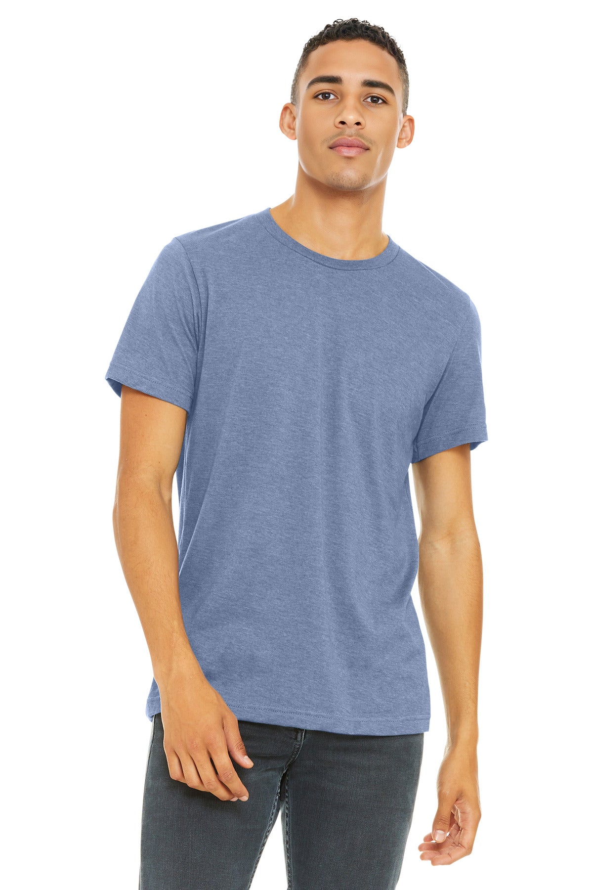 BELLA+CANVAS ?? Unisex Heather CVC Short Sleeve Tee. BC3001CVC