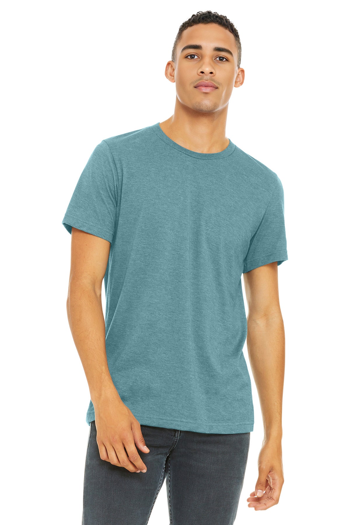 BELLA+CANVAS ?? Unisex Heather CVC Short Sleeve Tee. BC3001CVC