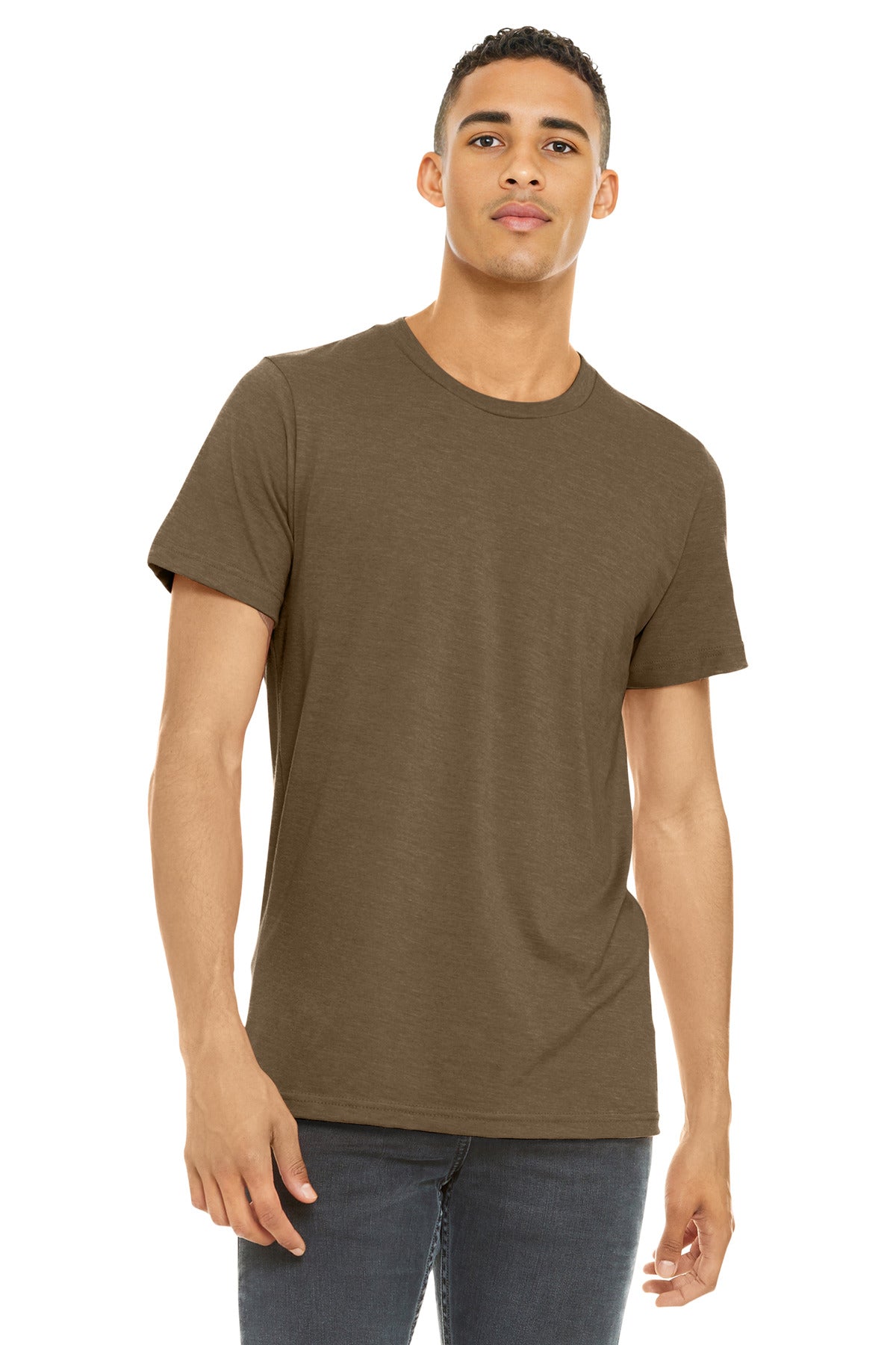 BELLA+CANVAS ?? Unisex Heather CVC Short Sleeve Tee. BC3001CVC