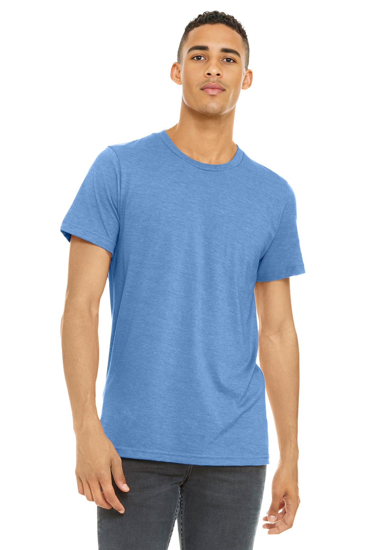 BELLA+CANVAS ?? Unisex Heather CVC Short Sleeve Tee. BC3001CVC