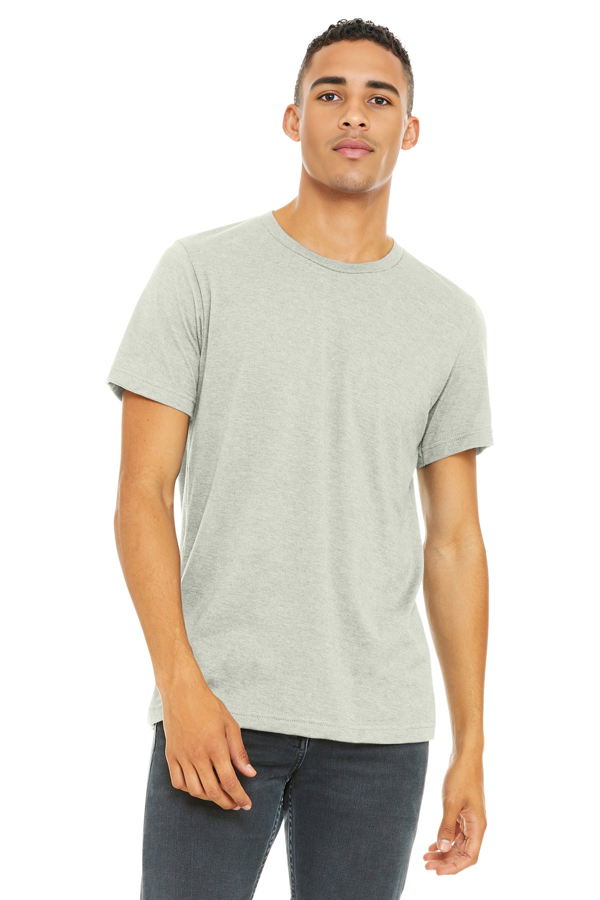 BELLA+CANVAS ?? Unisex Heather CVC Short Sleeve Tee. BC3001CVC