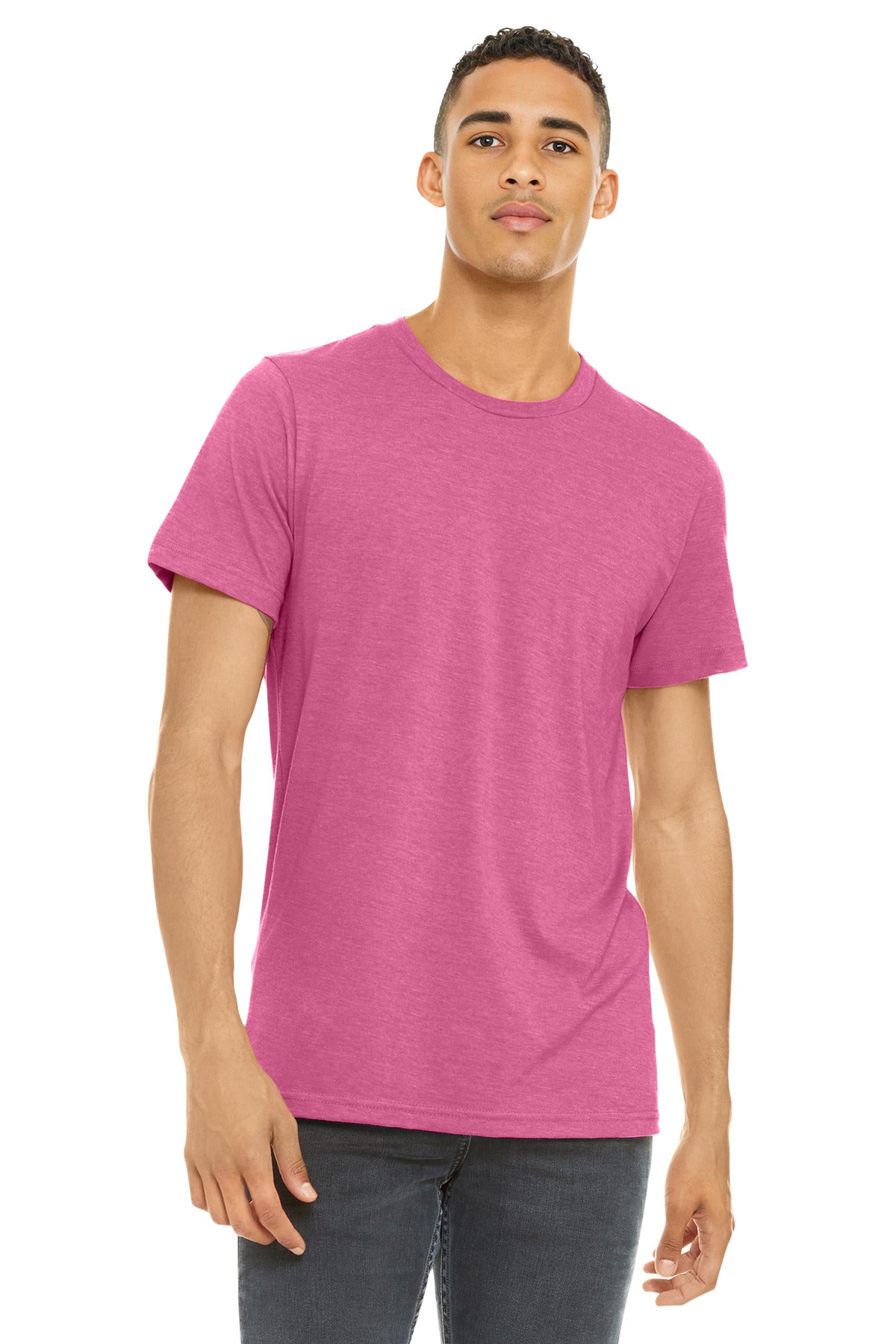 BELLA+CANVAS ?? Unisex Heather CVC Short Sleeve Tee. BC3001CVC