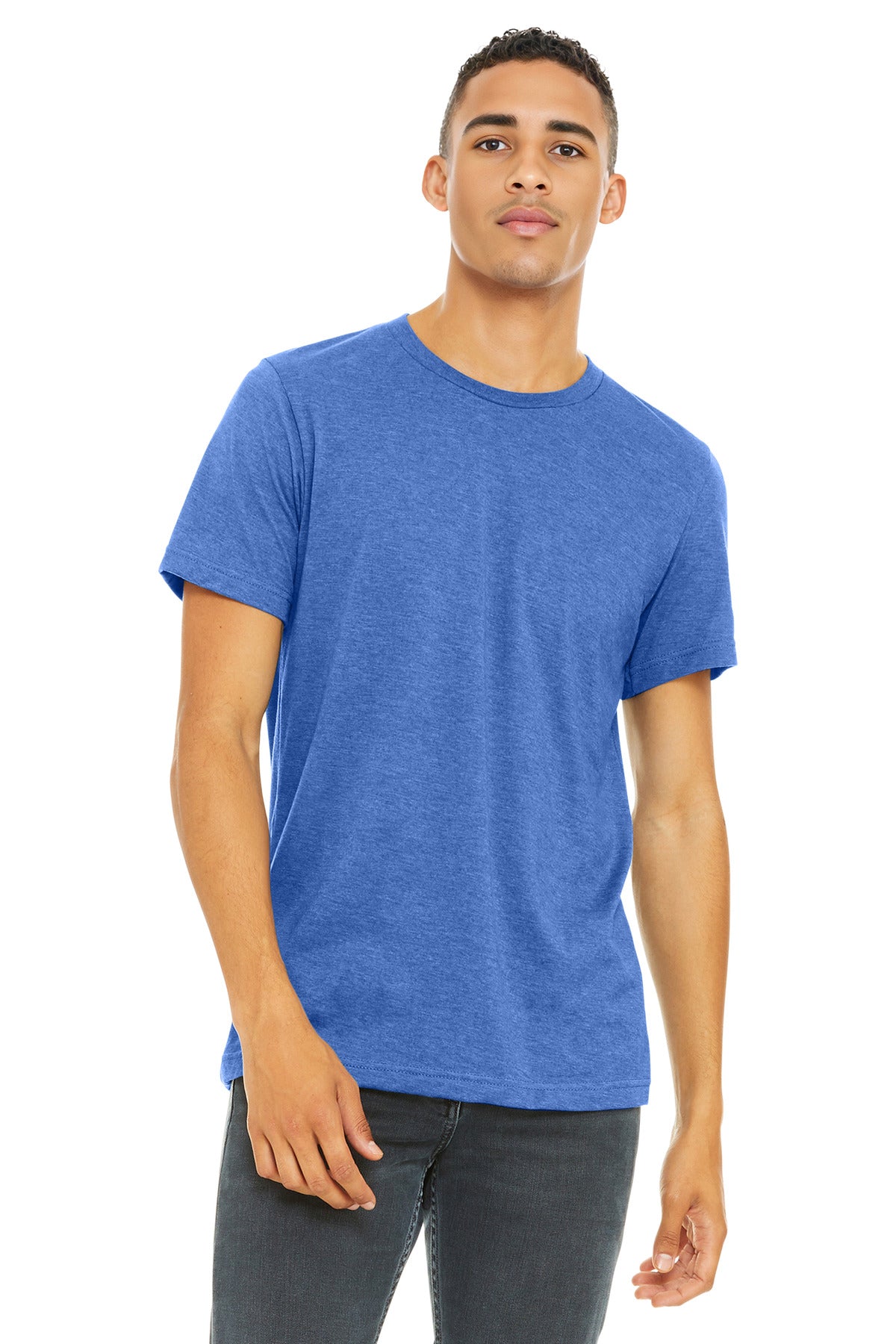 BELLA+CANVAS ?? Unisex Heather CVC Short Sleeve Tee. BC3001CVC