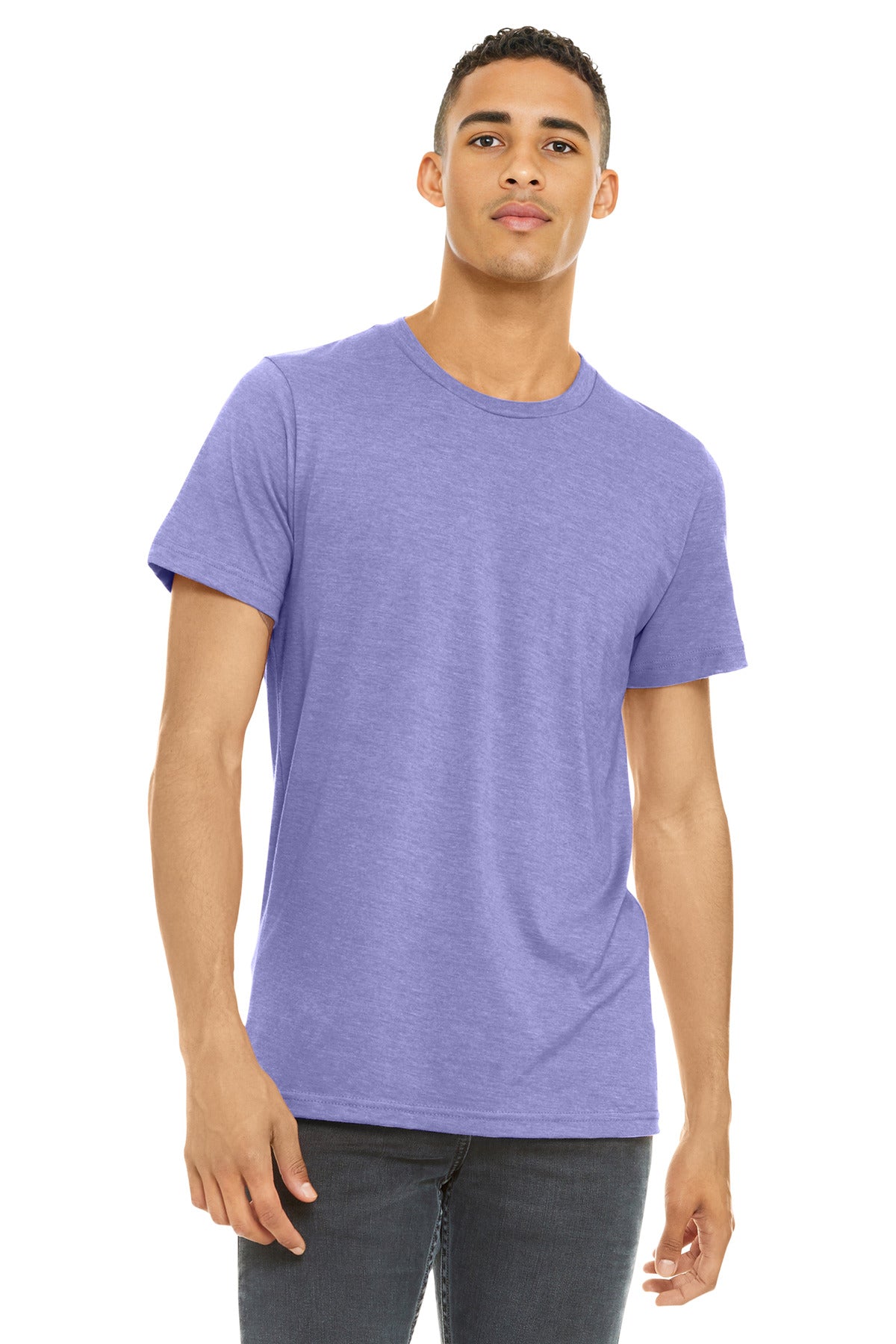 BELLA+CANVAS ?? Unisex Heather CVC Short Sleeve Tee. BC3001CVC