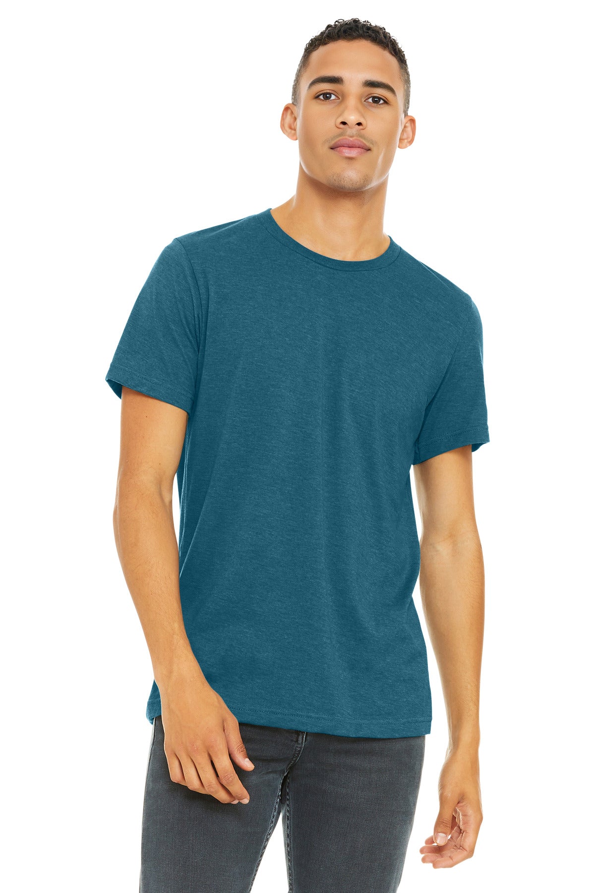 BELLA+CANVAS ?? Unisex Heather CVC Short Sleeve Tee. BC3001CVC