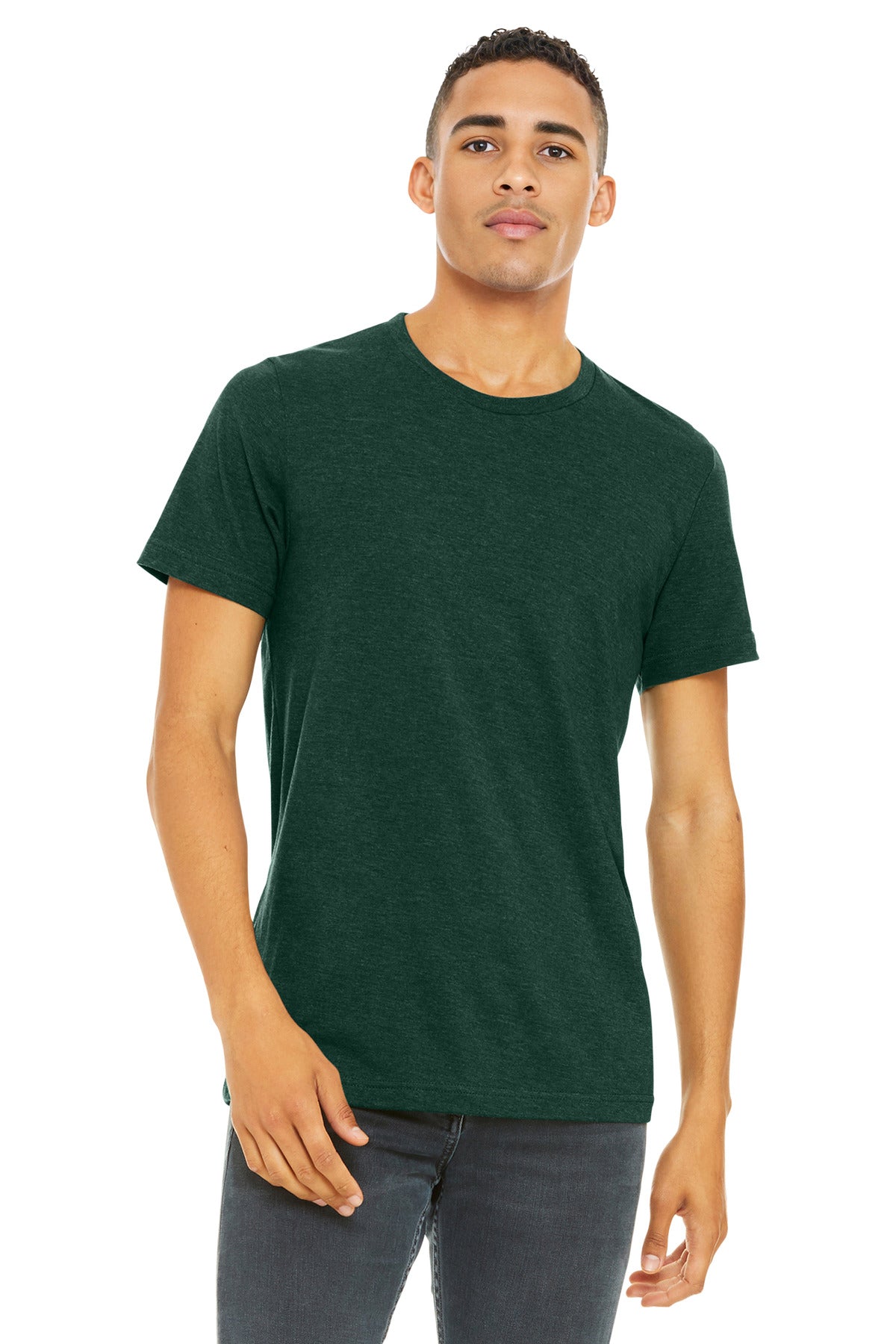 BELLA+CANVAS ?? Unisex Heather CVC Short Sleeve Tee. BC3001CVC