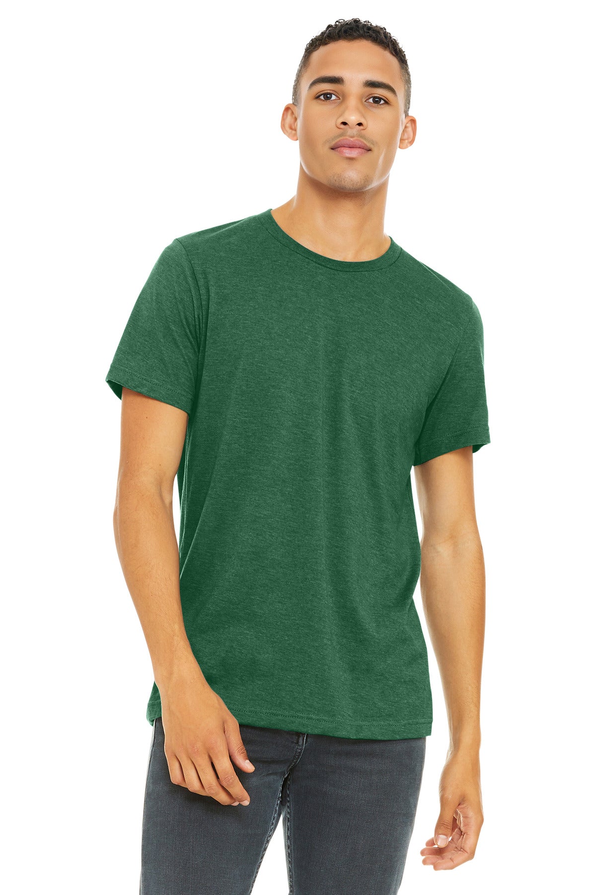 BELLA+CANVAS ?? Unisex Heather CVC Short Sleeve Tee. BC3001CVC