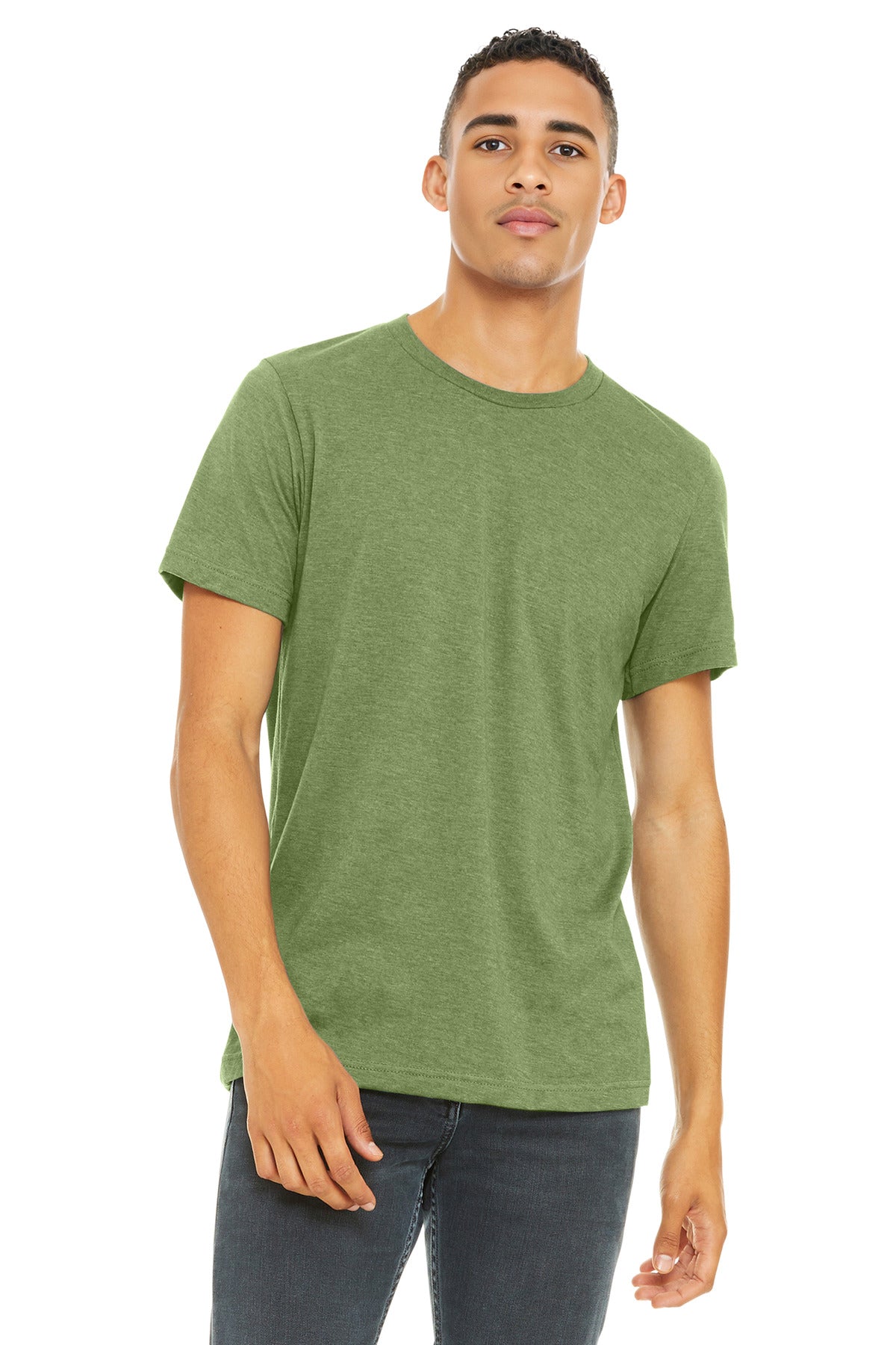BELLA+CANVAS ?? Unisex Heather CVC Short Sleeve Tee. BC3001CVC