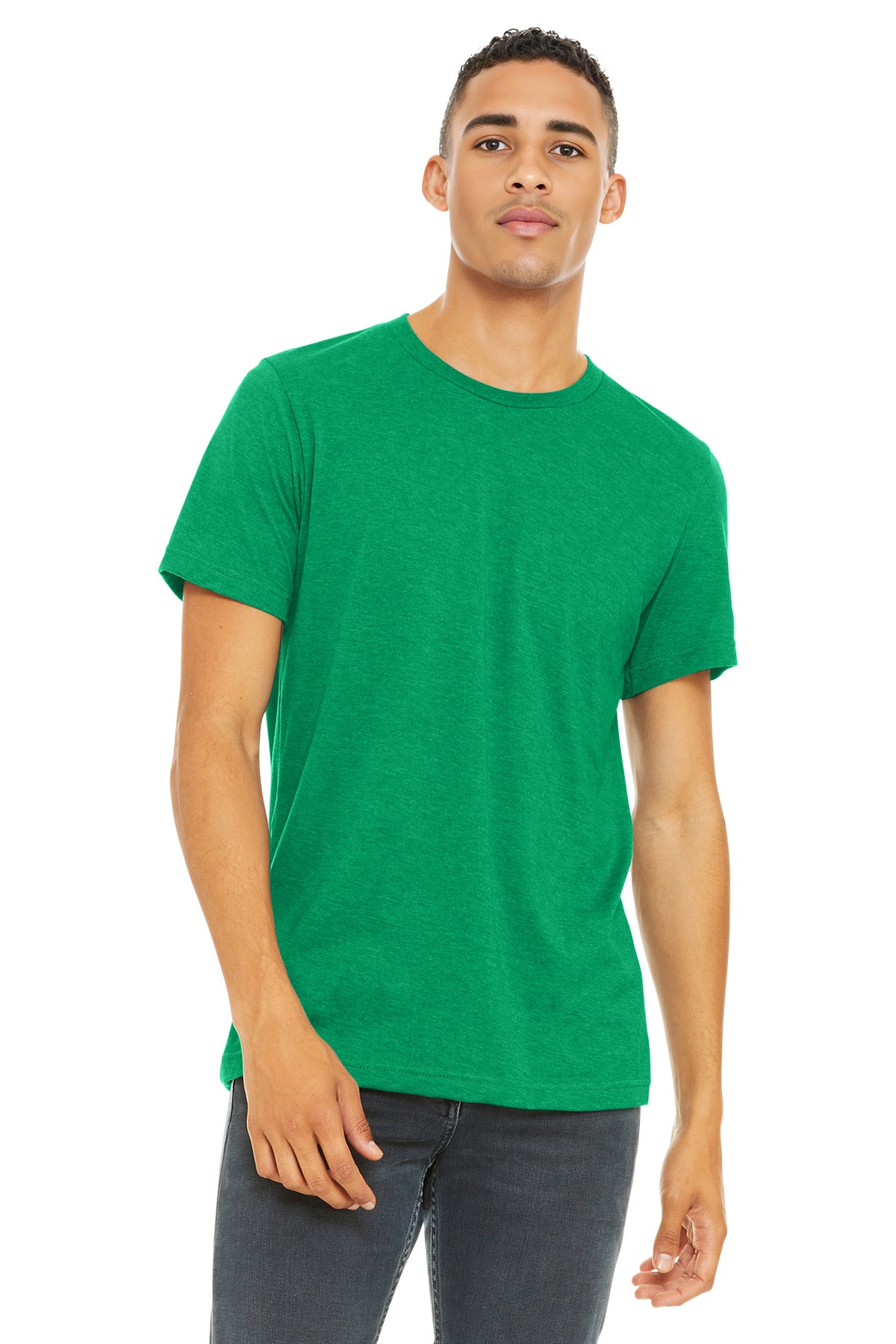 BELLA+CANVAS ?? Unisex Heather CVC Short Sleeve Tee. BC3001CVC