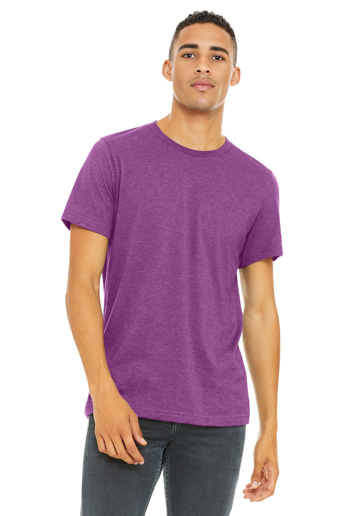 BELLA+CANVAS ?? Unisex Heather CVC Short Sleeve Tee. BC3001CVC