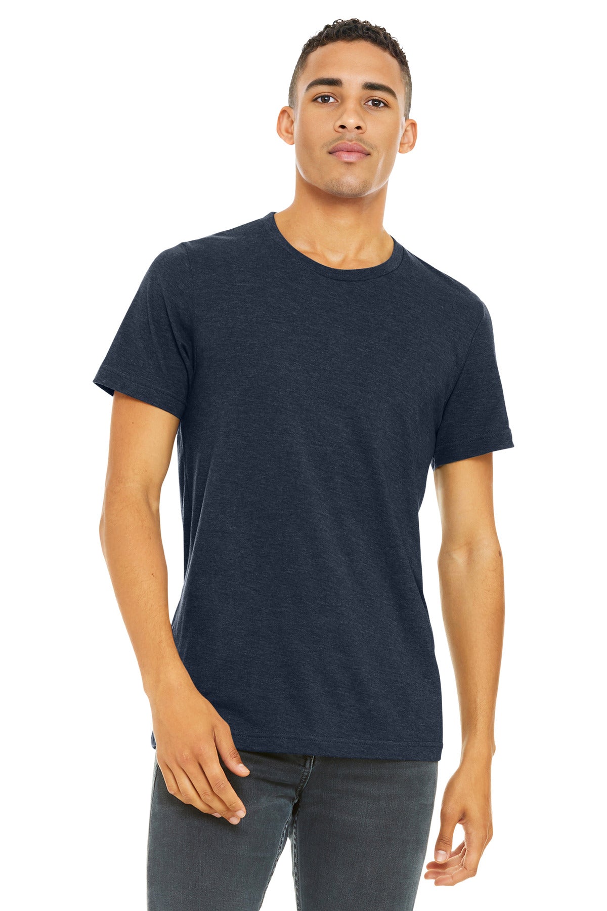 BELLA+CANVAS ?? Unisex Heather CVC Short Sleeve Tee. BC3001CVC
