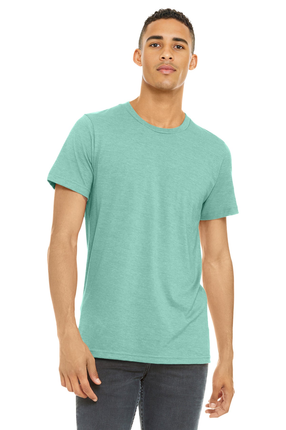 BELLA+CANVAS ?? Unisex Heather CVC Short Sleeve Tee. BC3001CVC