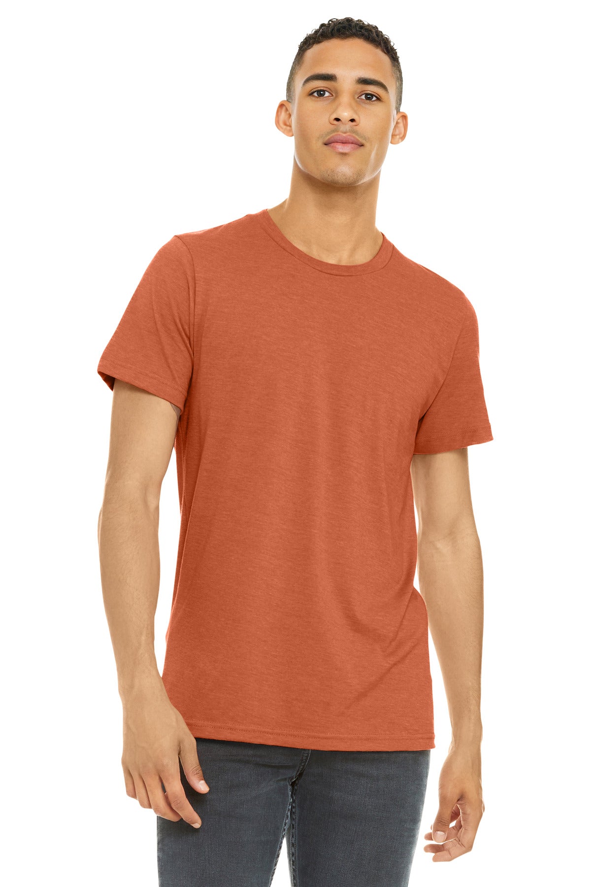 BELLA+CANVAS ?? Unisex Heather CVC Short Sleeve Tee. BC3001CVC
