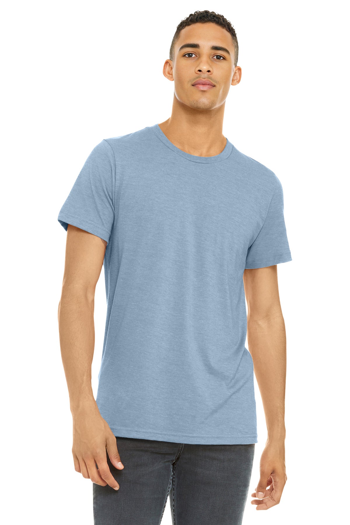 BELLA+CANVAS ?? Unisex Heather CVC Short Sleeve Tee. BC3001CVC