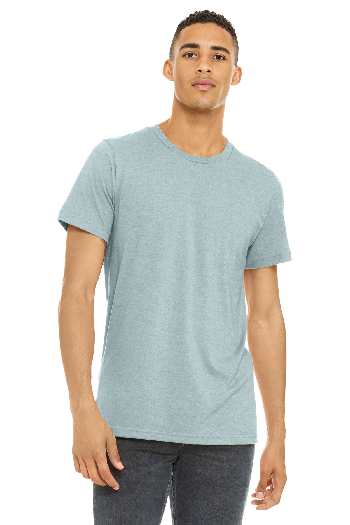 BELLA+CANVAS ?? Unisex Heather CVC Short Sleeve Tee. BC3001CVC