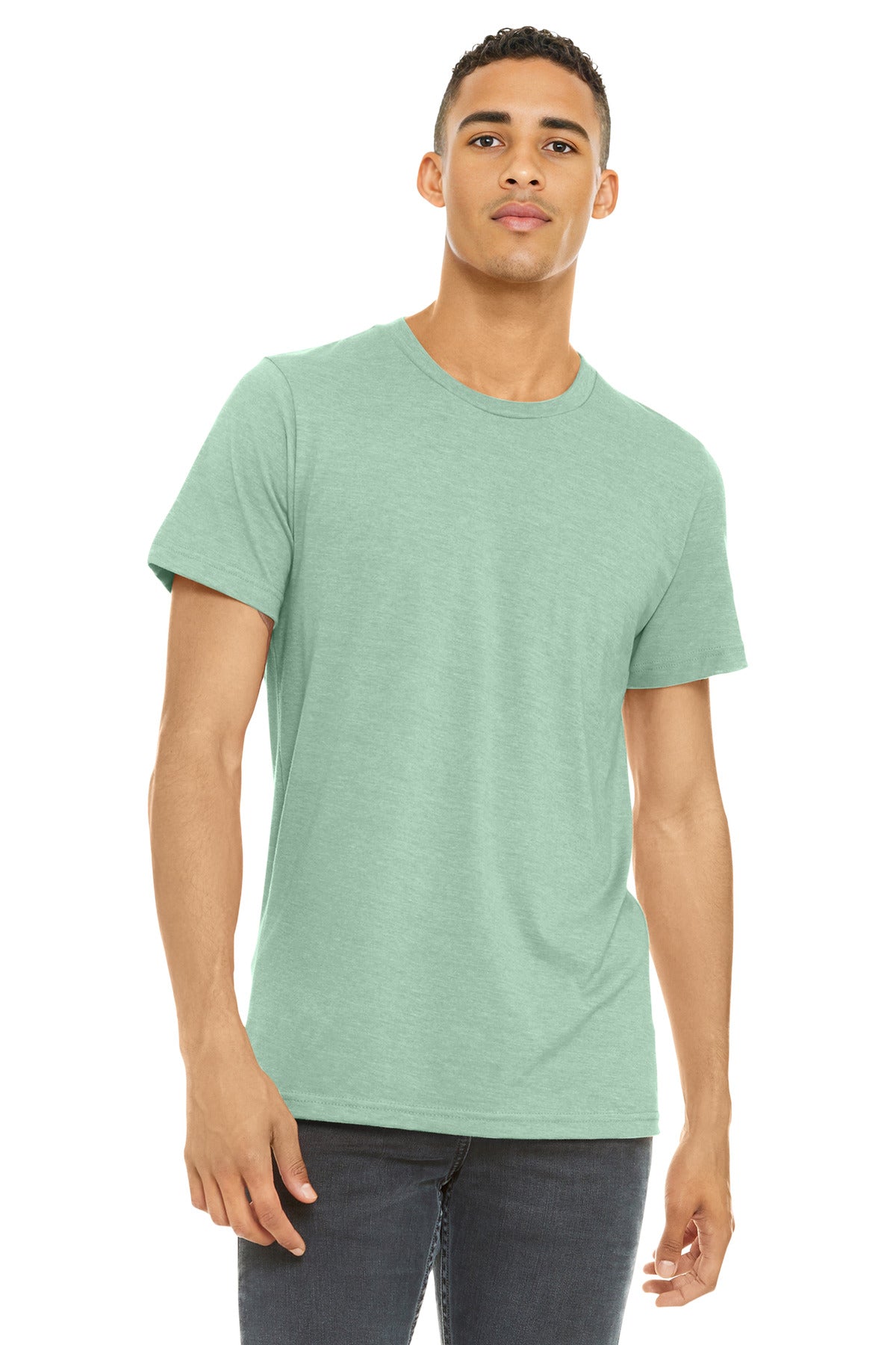 BELLA+CANVAS ?? Unisex Heather CVC Short Sleeve Tee. BC3001CVC