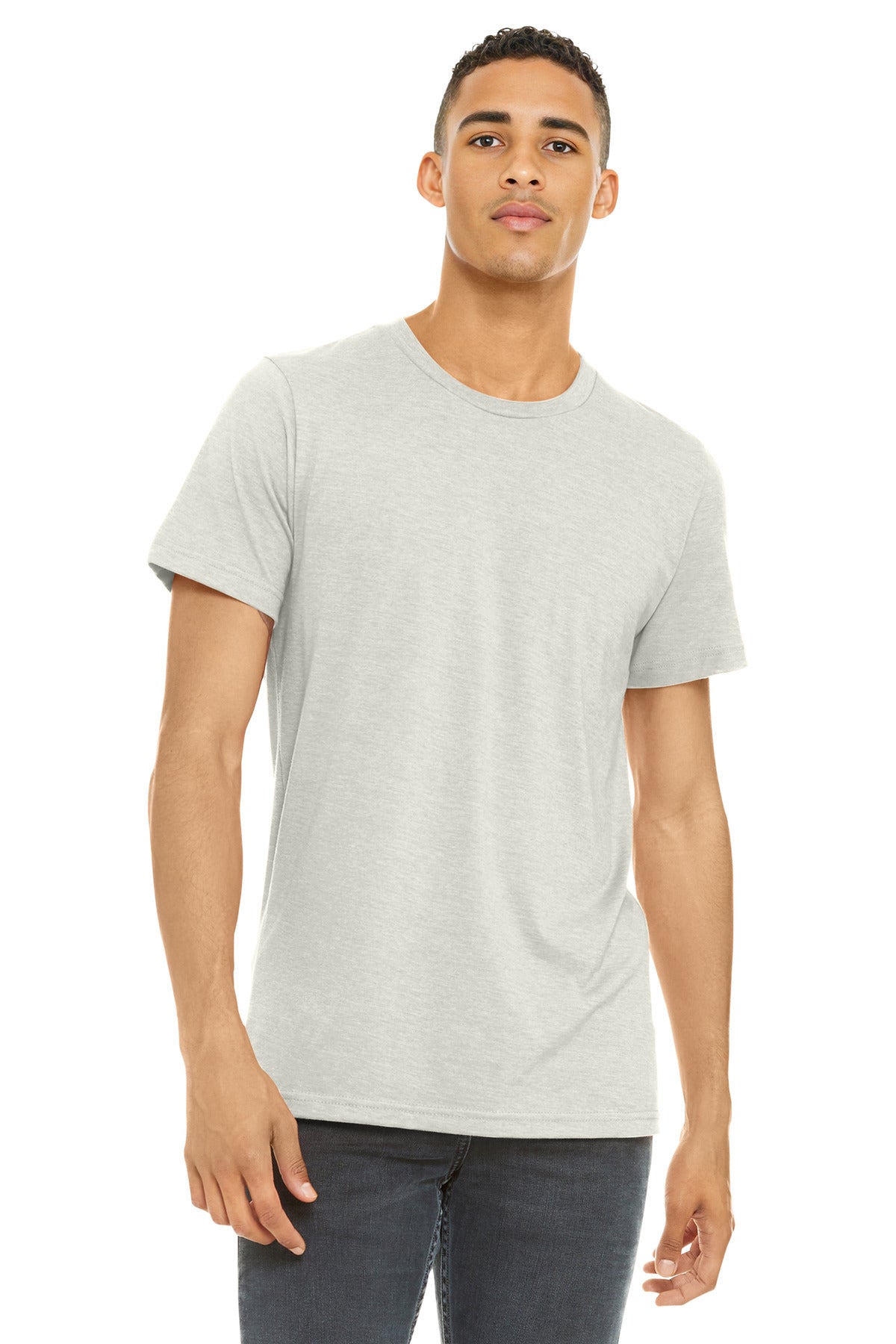 BELLA+CANVAS ?? Unisex Heather CVC Short Sleeve Tee. BC3001CVC