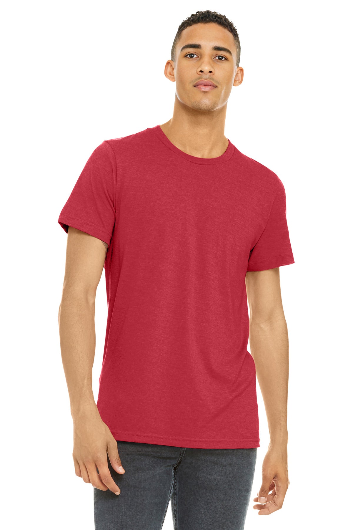 BELLA+CANVAS ?? Unisex Heather CVC Short Sleeve Tee. BC3001CVC