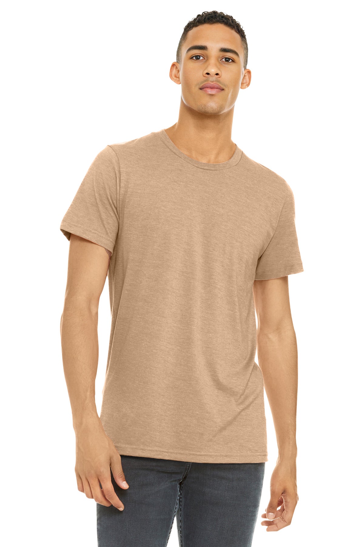 BELLA+CANVAS ?? Unisex Heather CVC Short Sleeve Tee. BC3001CVC