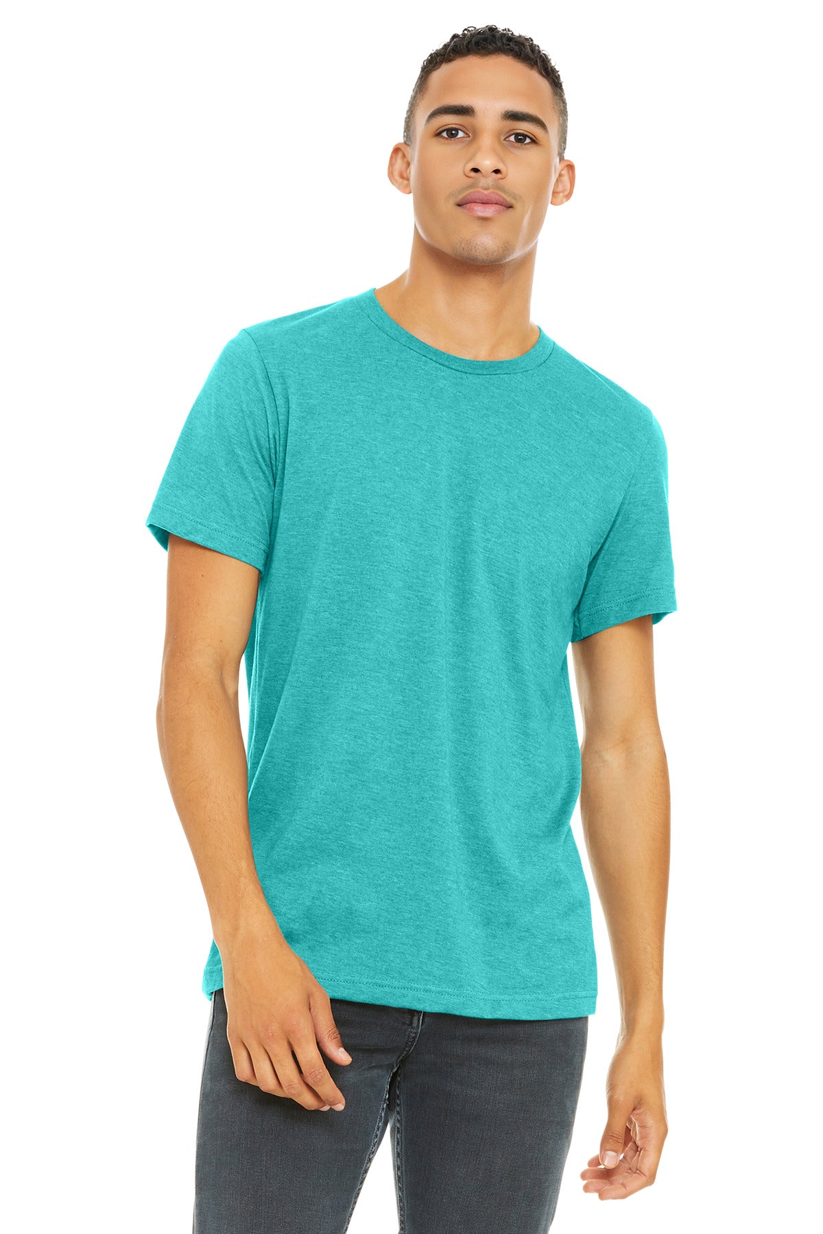 BELLA+CANVAS ?? Unisex Heather CVC Short Sleeve Tee. BC3001CVC