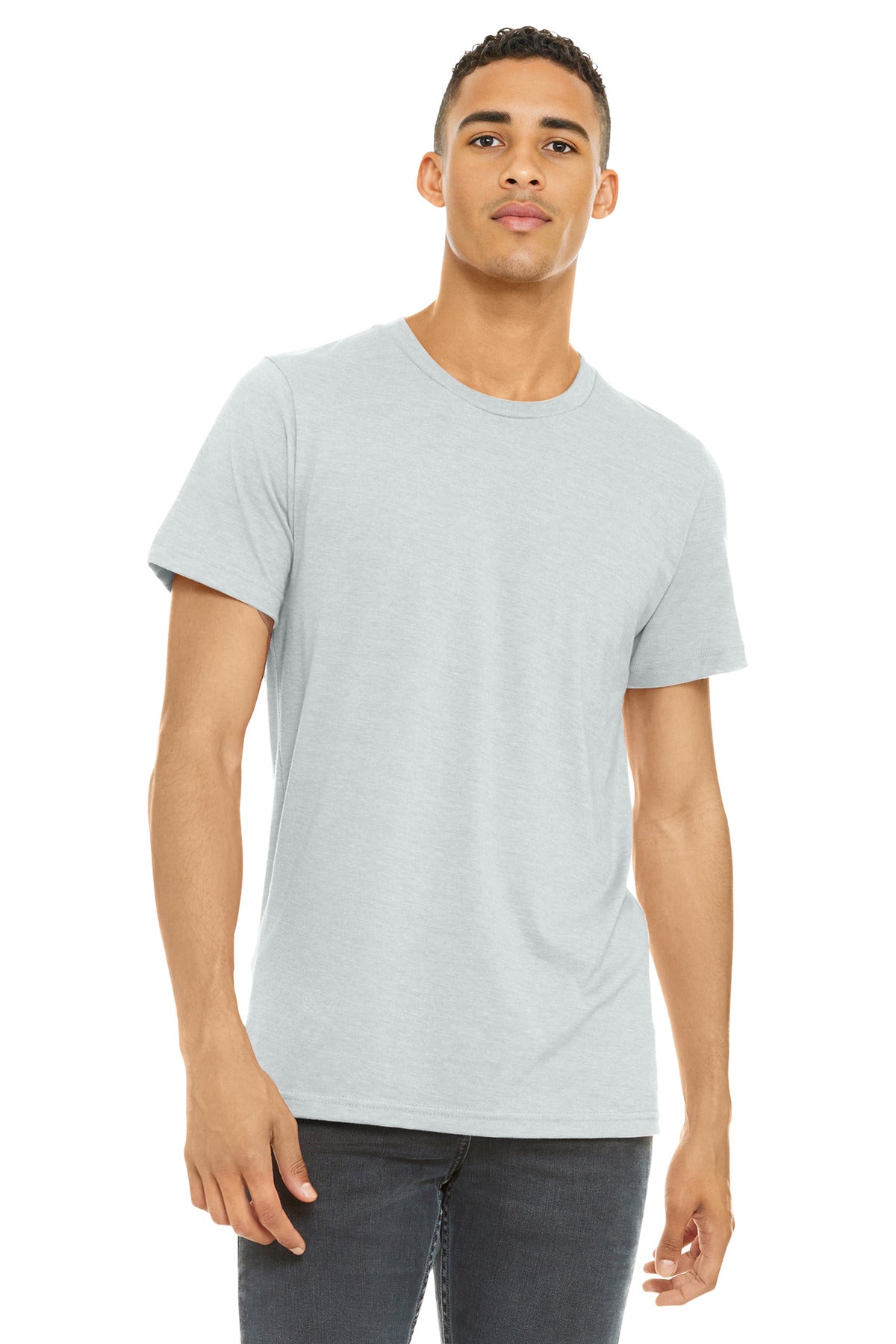 BELLA+CANVAS ?? Unisex Heather CVC Short Sleeve Tee. BC3001CVC