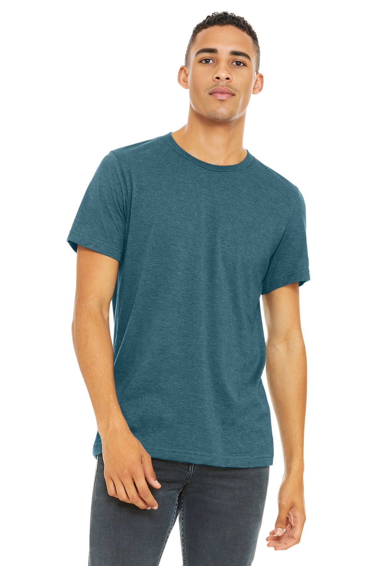 BELLA+CANVAS ?? Unisex Heather CVC Short Sleeve Tee. BC3001CVC