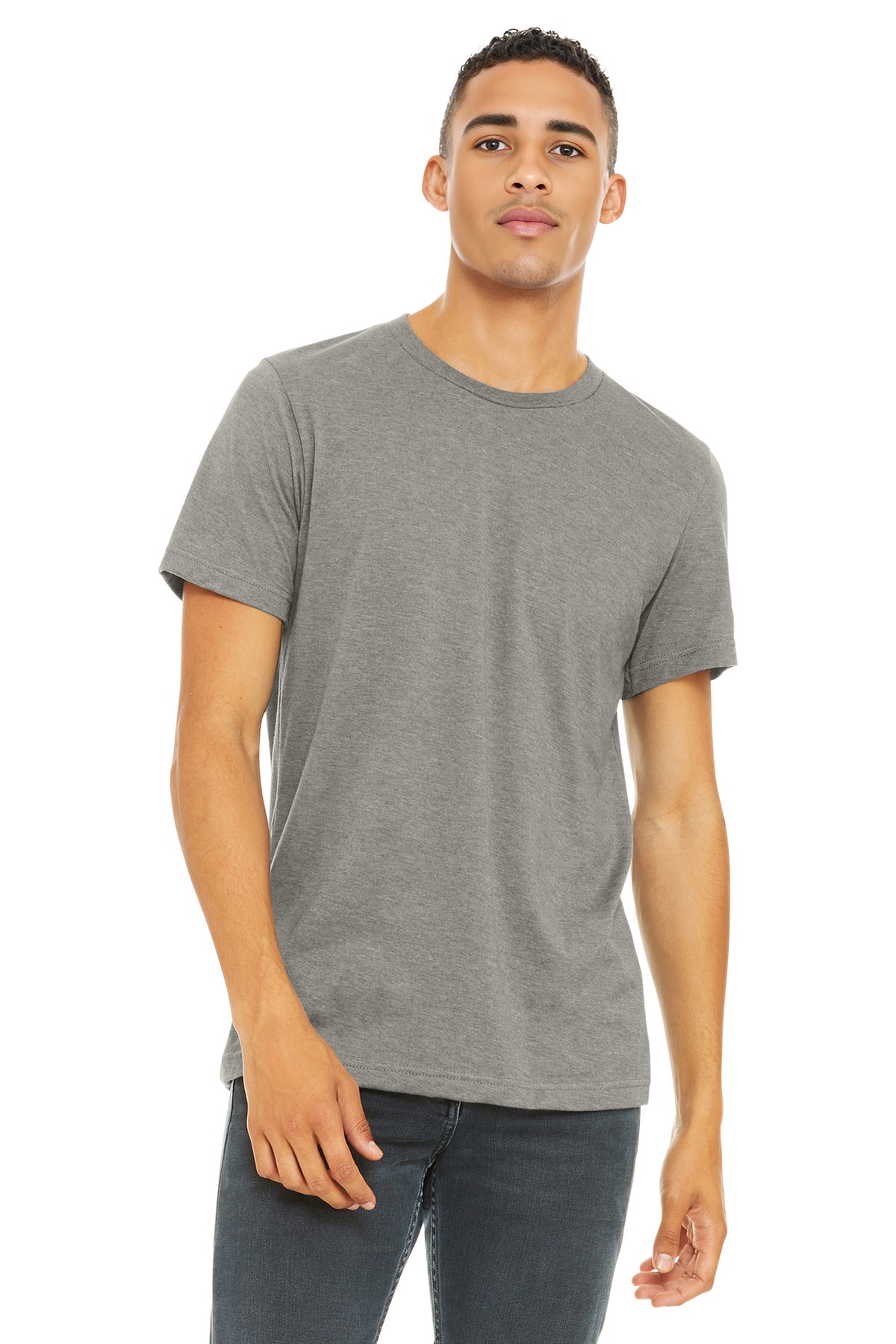 BELLA+CANVAS ?? Unisex Heather CVC Short Sleeve Tee. BC3001CVC