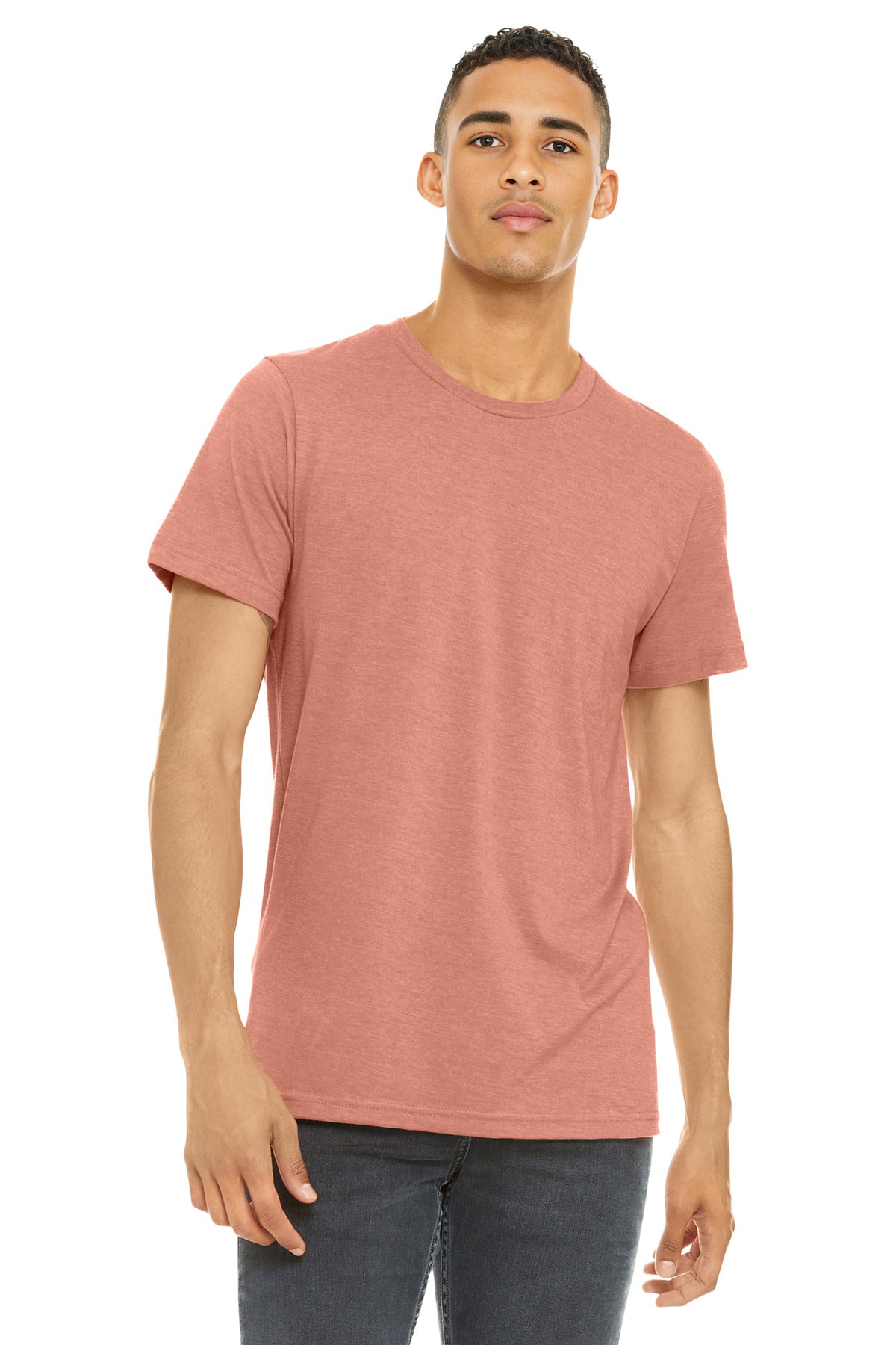 BELLA+CANVAS ?? Unisex Heather CVC Short Sleeve Tee. BC3001CVC