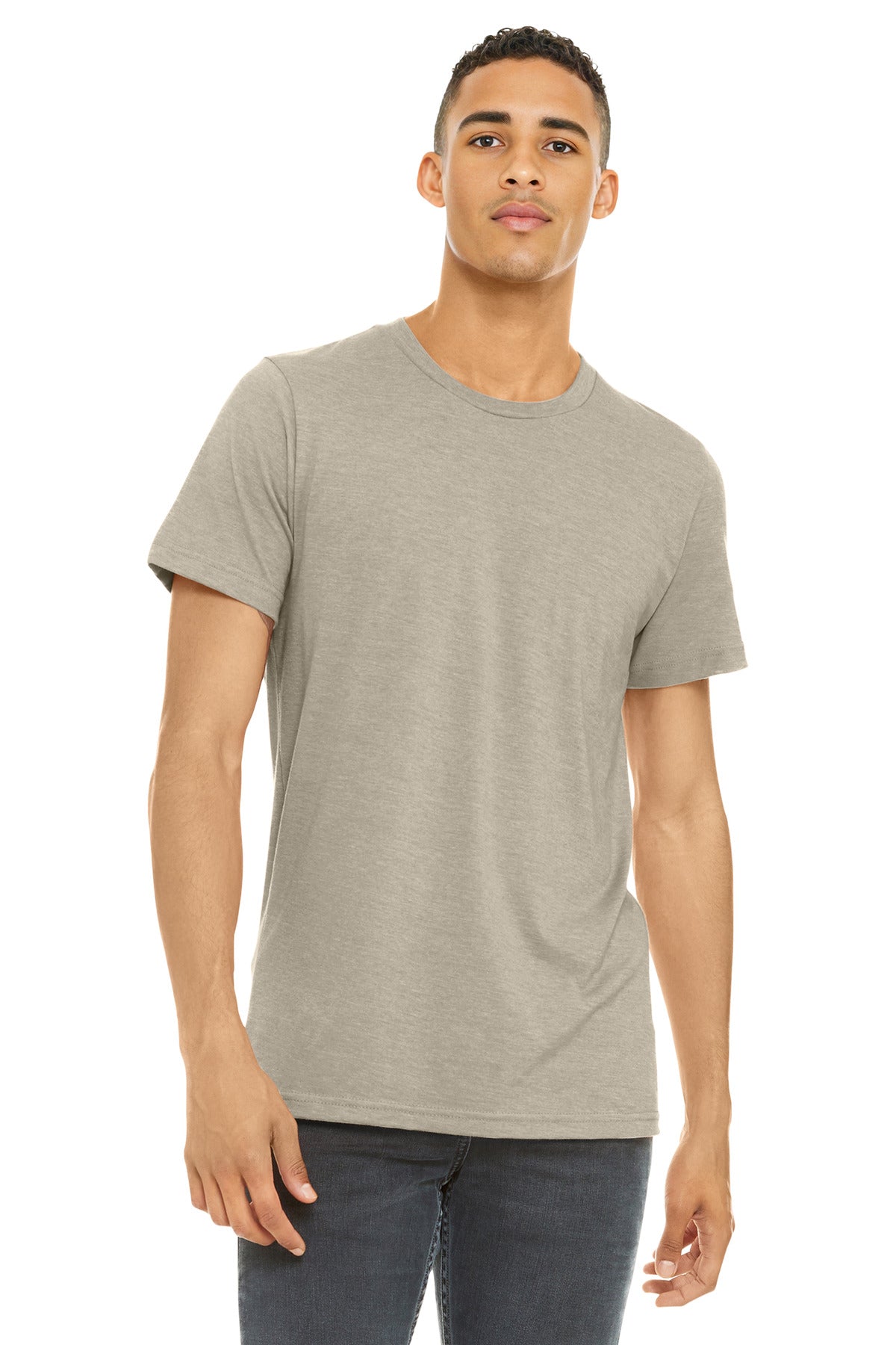 BELLA+CANVAS ?? Unisex Heather CVC Short Sleeve Tee. BC3001CVC
