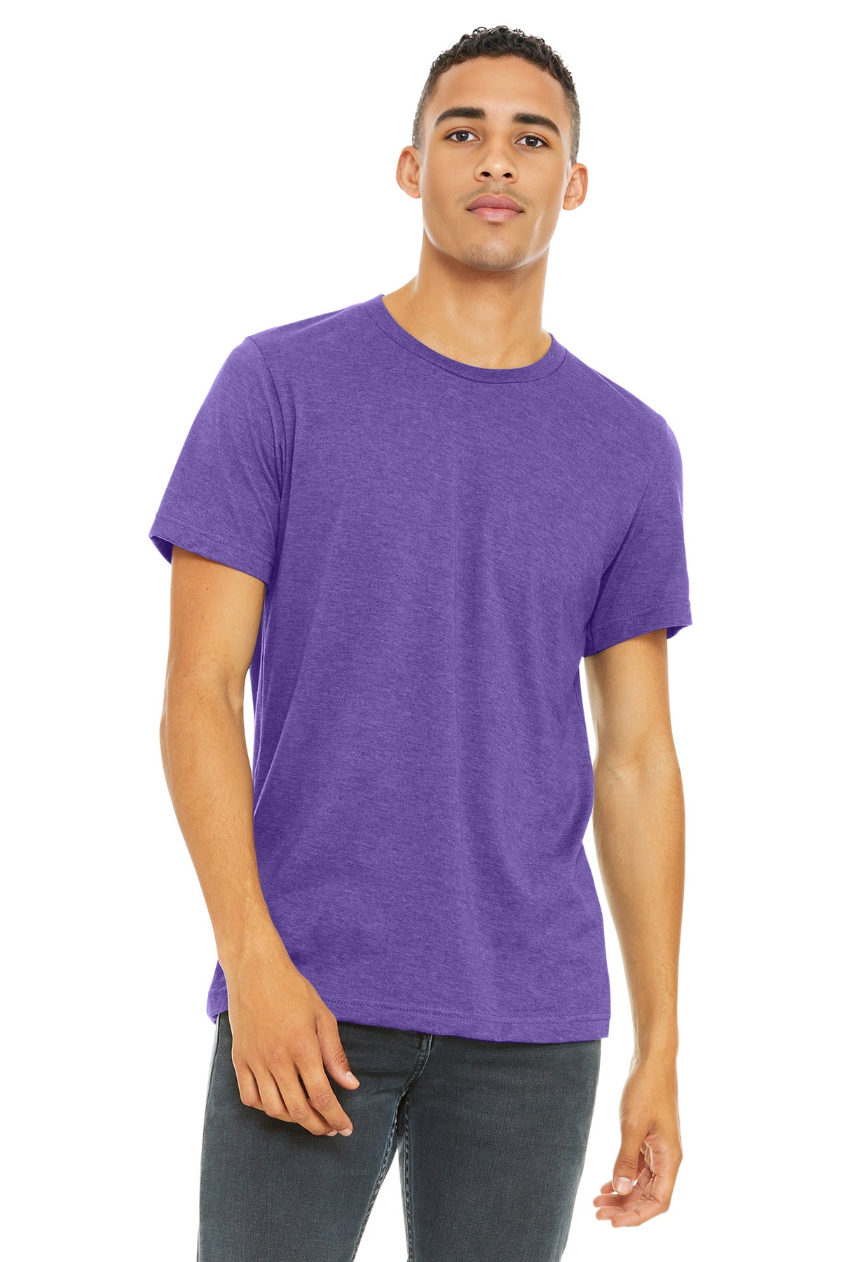 BELLA+CANVAS ?? Unisex Heather CVC Short Sleeve Tee. BC3001CVC