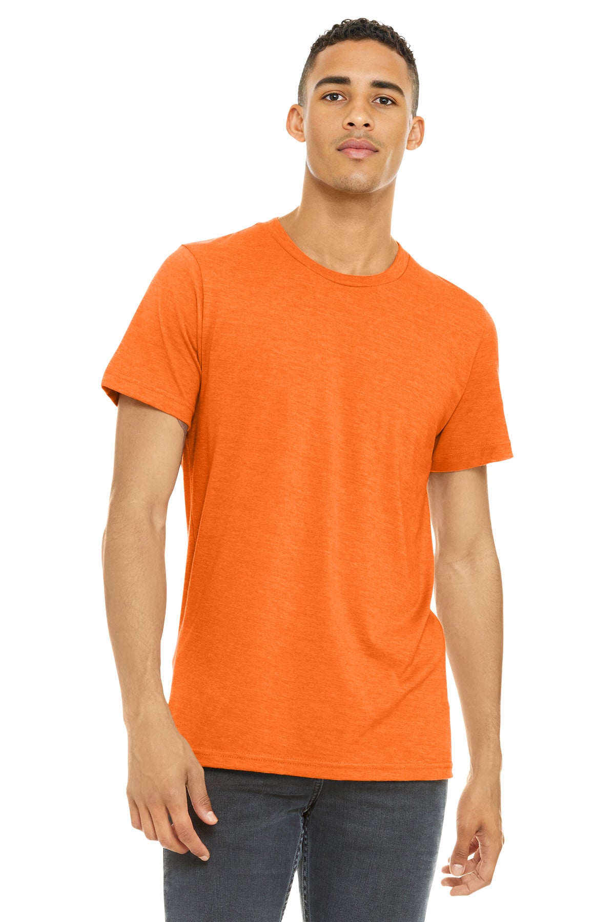 BELLA+CANVAS ?? Unisex Heather CVC Short Sleeve Tee. BC3001CVC
